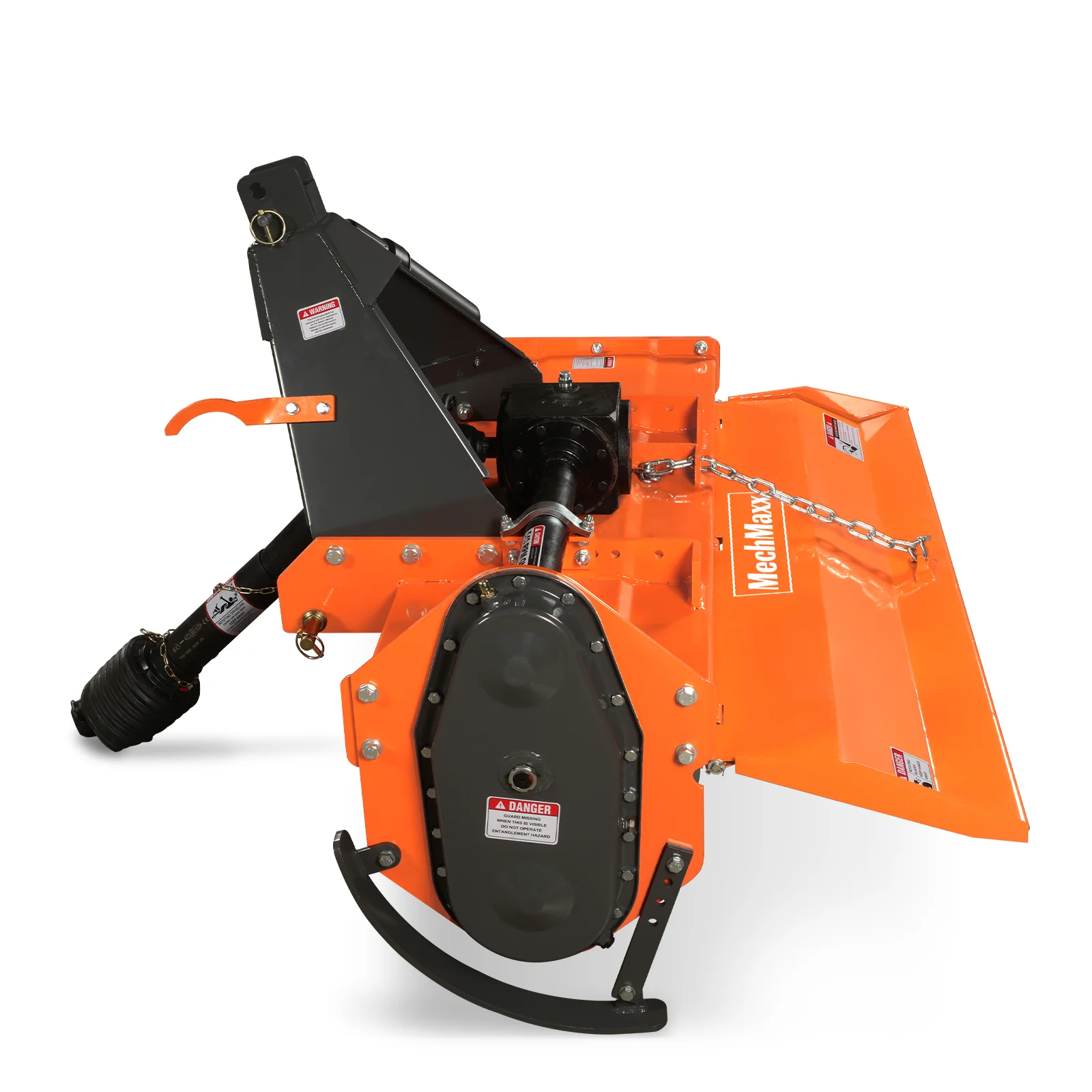 4.5FT 3-Point Gear Drive Rotary Tiller, 25-45HP Tractor, PTO Shaft Included (With Slip Clutch), Cat. 1 Hookup , RT450 - Image 13