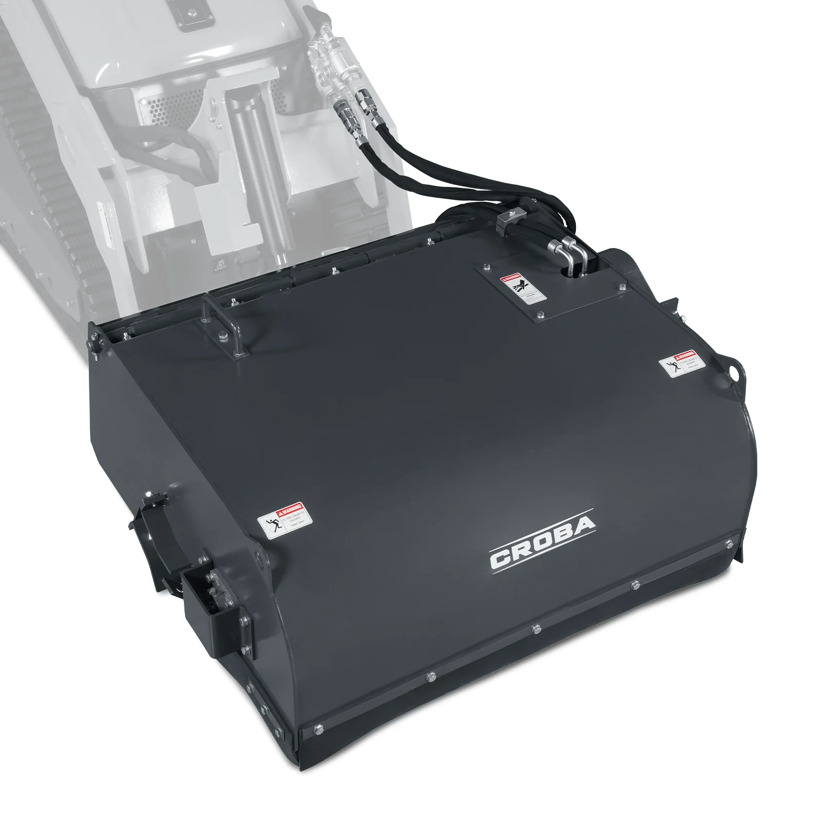 40'' Working Width Mini Skid Steer Box Broom Sweeper - Image 6