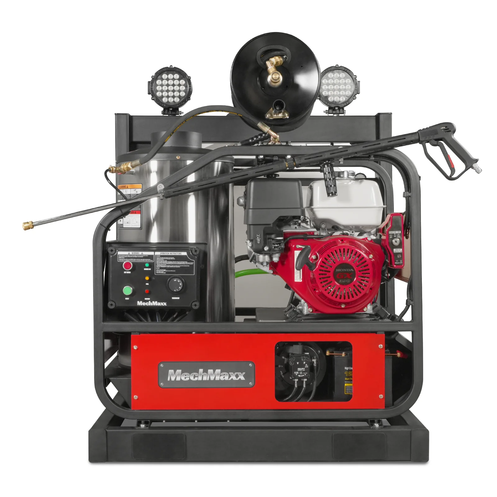 4000 PSI 4 GPM HONDA E-Start Engine Hot Water Pressure Washer Skid Mounted with 245 Gal Tank,  HPW40HBT - Image 20