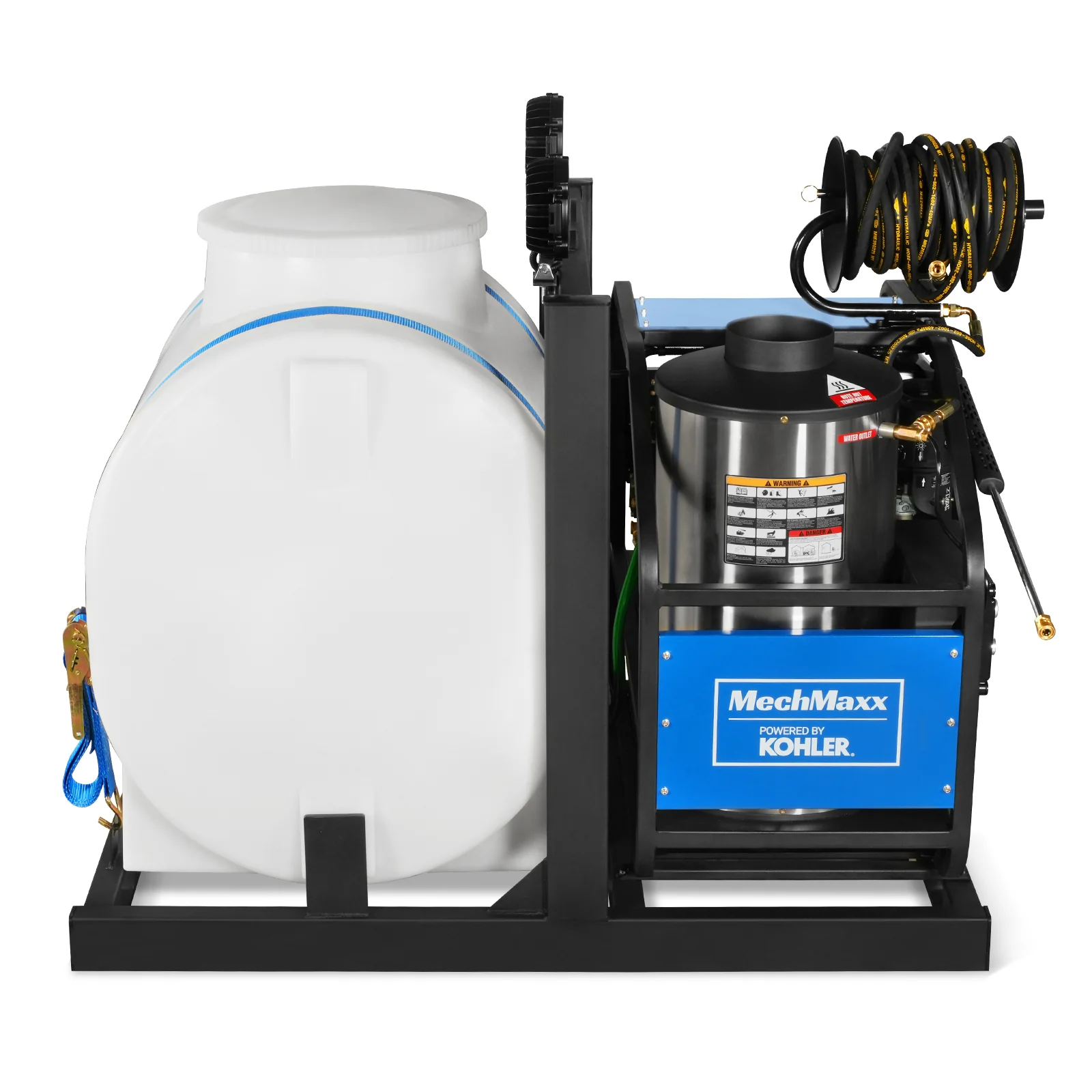 4000 PSI 4 GPM KOHLER E-Start Engine Hot Water Pressure Washer Skid Mounted with 175 Gal Tank, HPW40KT - Image 16
