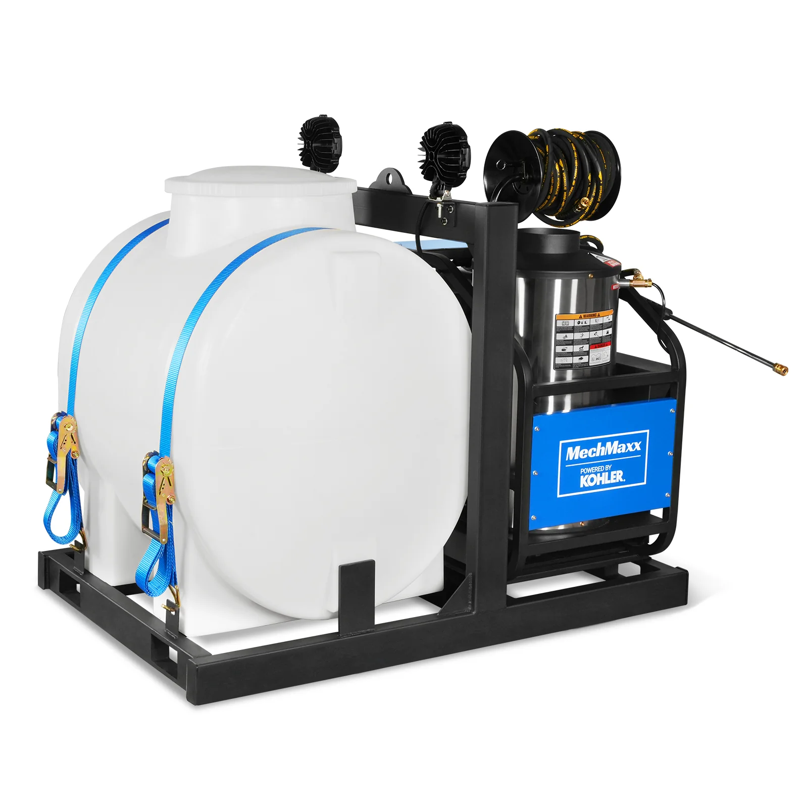 4000 PSI 4 GPM KOHLER E-Start Engine Hot Water Pressure Washer Skid Mounted with 175 Gal Tank, HPW40KT - Image 17