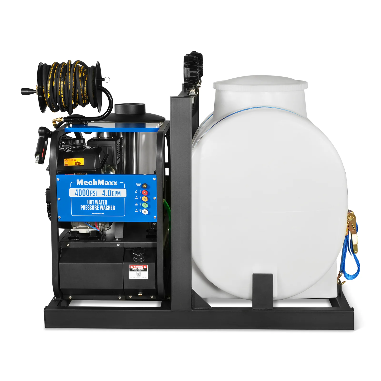 4000 PSI 4 GPM KOHLER E-Start Engine Hot Water Pressure Washer Skid Mounted with 175 Gal Tank, HPW40KT - Image 20