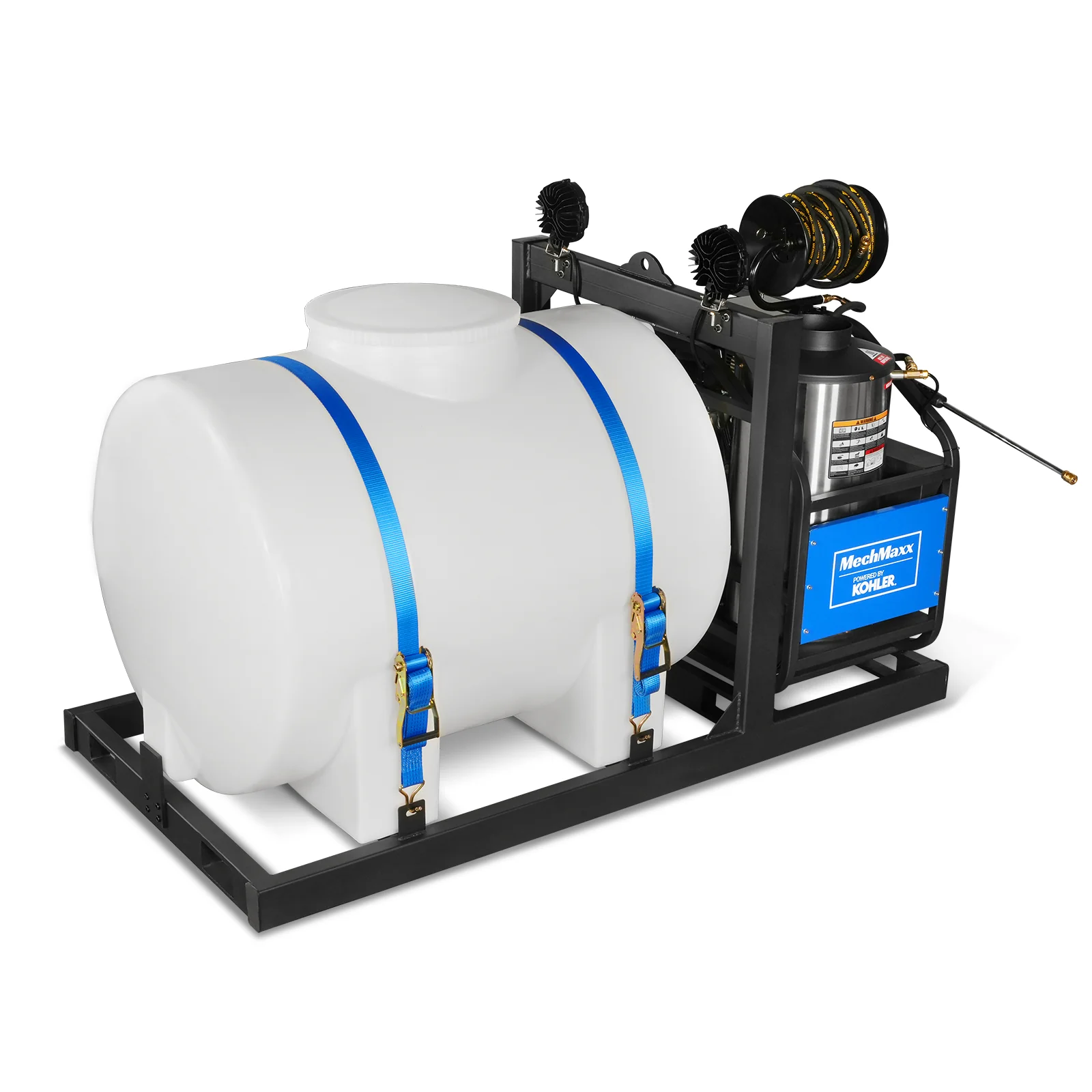4000 PSI 4 GPM KOHLER E-Start Engine Hot Water Pressure Washer Skid Mounted with 245 Gal Tank, HPW40KBT - Image 15