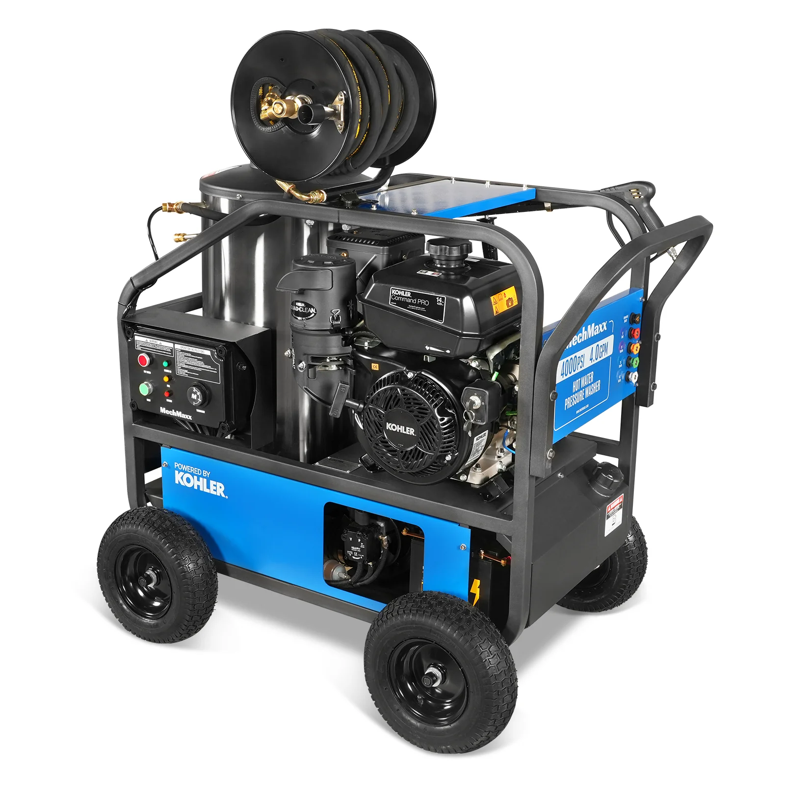 4000 PSI 4 GPM KOHLER E-Start Engine Hot Water Pressure Washer with Hose Reel,  HPW40K - Image 18