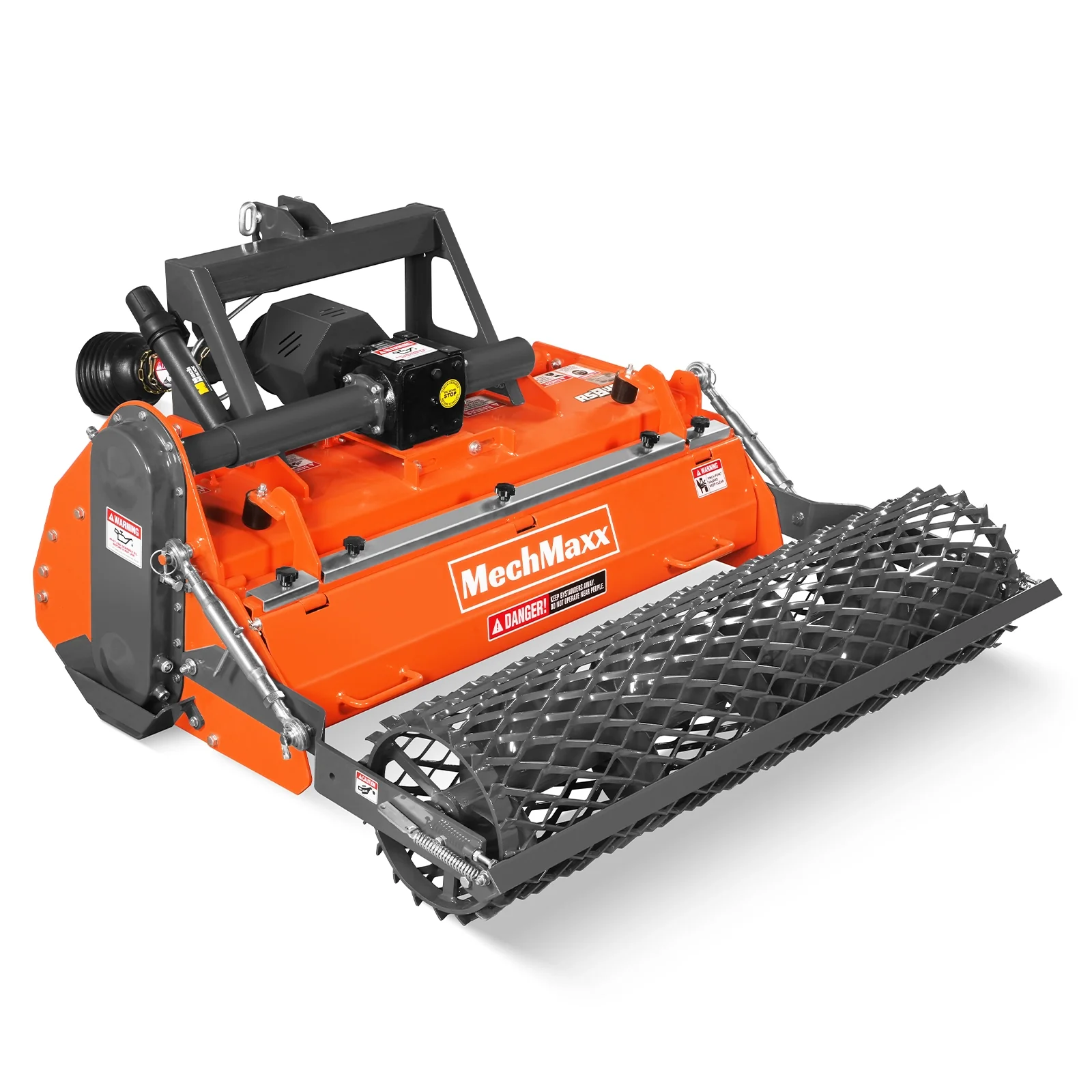 48 in Stone Burier Reverse Rotary Tiller, 3 Point Hitch Cat.1, Chain Drive, PTO Shaft Included with Slip Clutch, 20-45 HP, RSB48