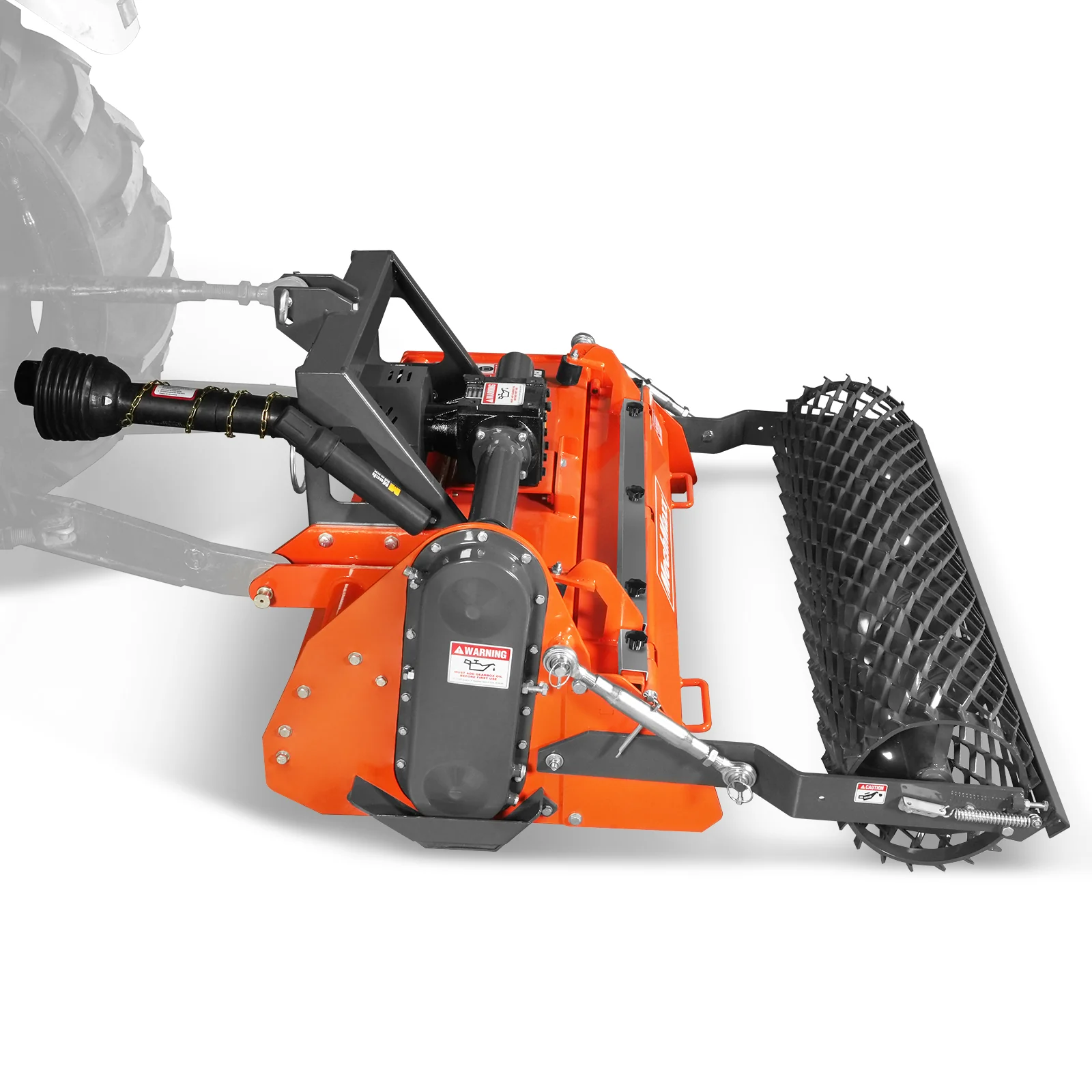 48 in Stone Burier Reverse Rotary Tiller, 3 Point Hitch Cat.1, Chain Drive, PTO Shaft Included with Slip Clutch, 20-45 HP, RSB48 - Image 21