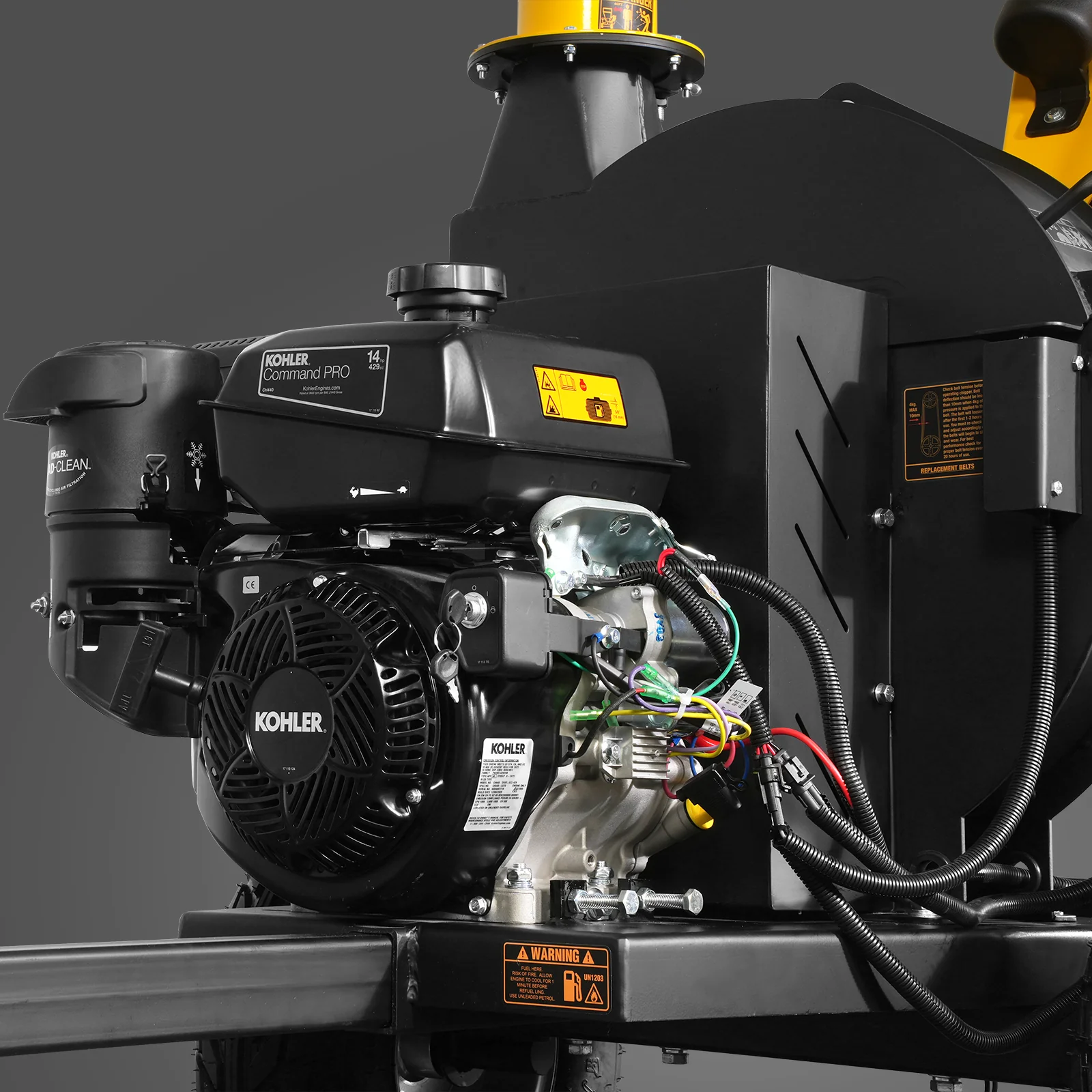 5 inch E-stat KOHLER 429cc 14hp Gasoline Engine Powered Disc Wood Chipper with Taillight ,  P4205 - Image 11