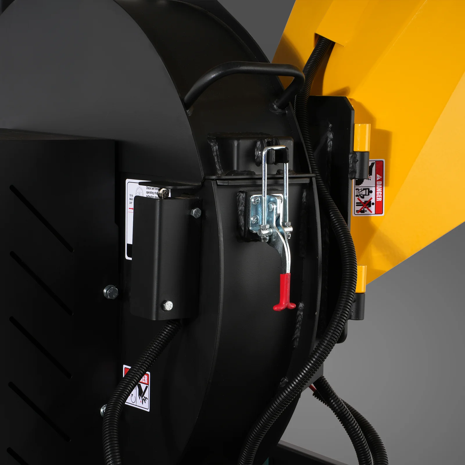 5 inch E-start DUCAR 420cc 15hp Gasoline Engine Powered Disc Wood Chipper with Taillight ,  P4205 - Image 13