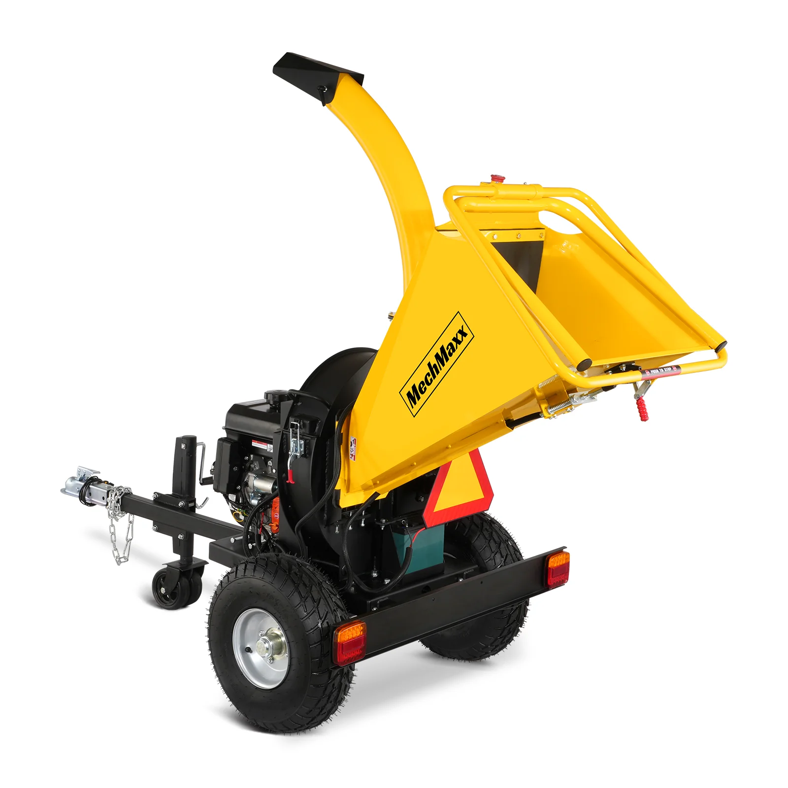 5 inch E-start DUCAR 420cc 15hp Gasoline Engine Powered Disc Wood Chipper with Taillight ,  P4205 - Image 17