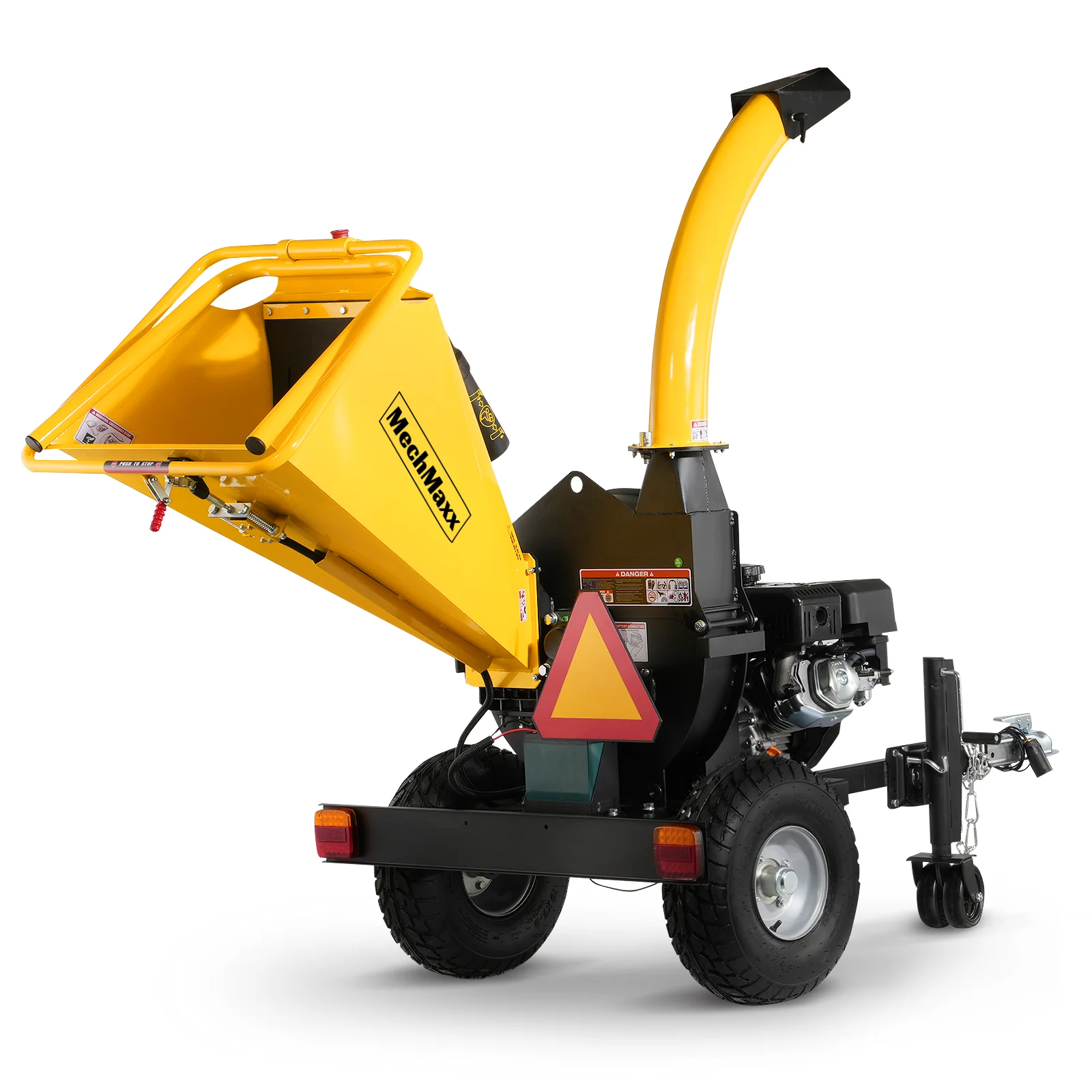 5 inch E-start DUCAR 420cc 15hp Gasoline Engine Powered Disc Wood Chipper with Taillight ,  P4205 - Image 19
