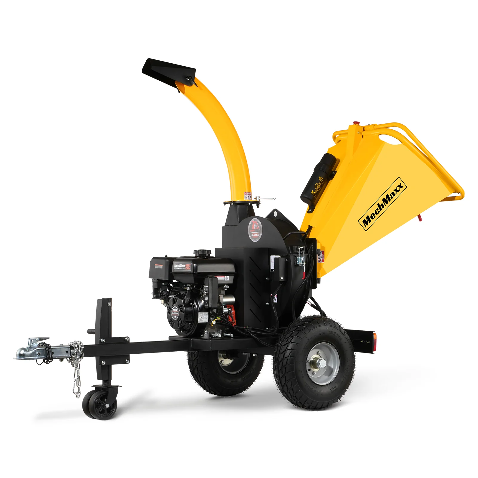 5 inch E-start DUCAR 420cc 15hp Gasoline Engine Powered Disc Wood Chipper with Taillight ,  P4205 - Image 25