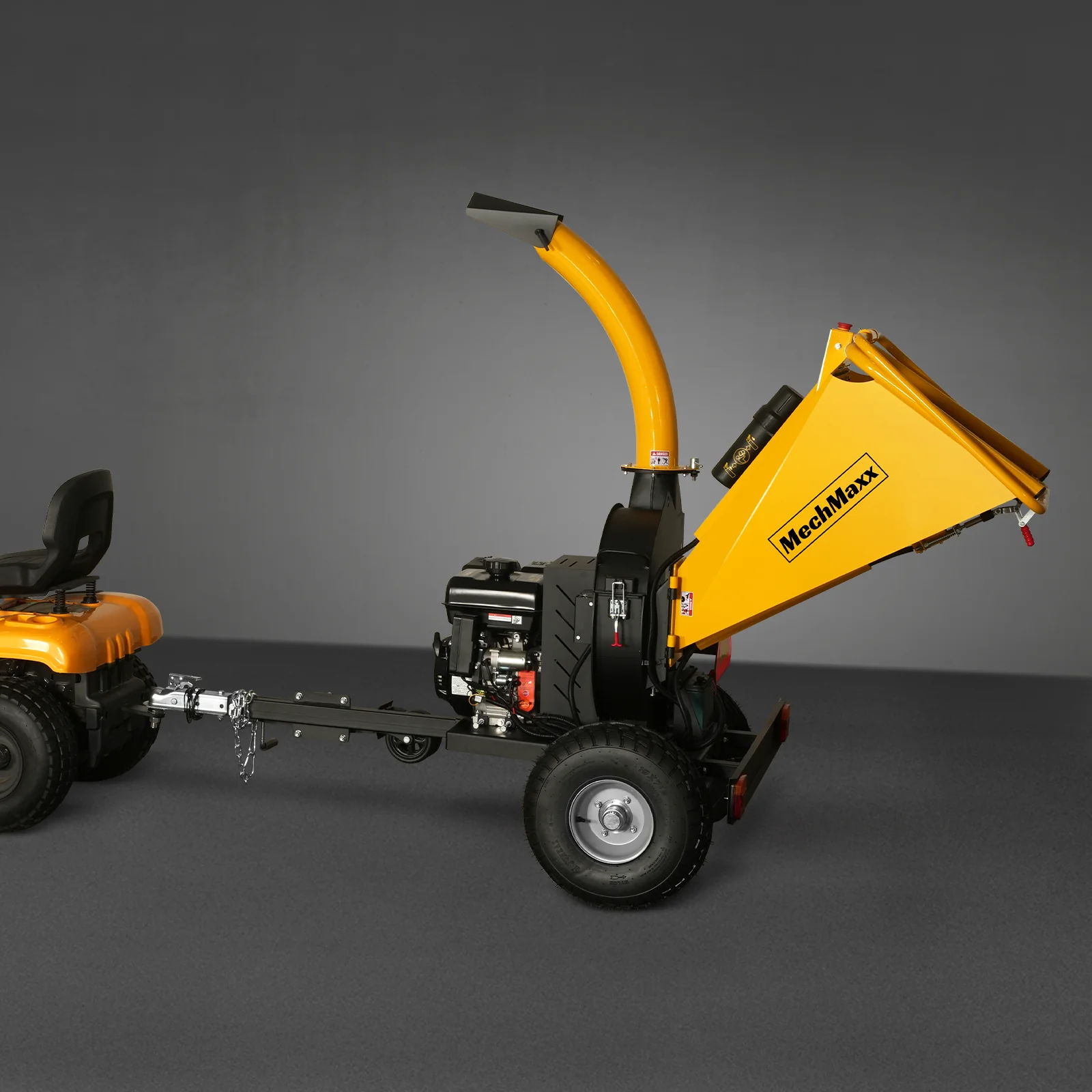 5 inch E-start DUCAR 420cc 15hp Gasoline Engine Powered Disc Wood Chipper with Taillight ,  P4205 - Image 33