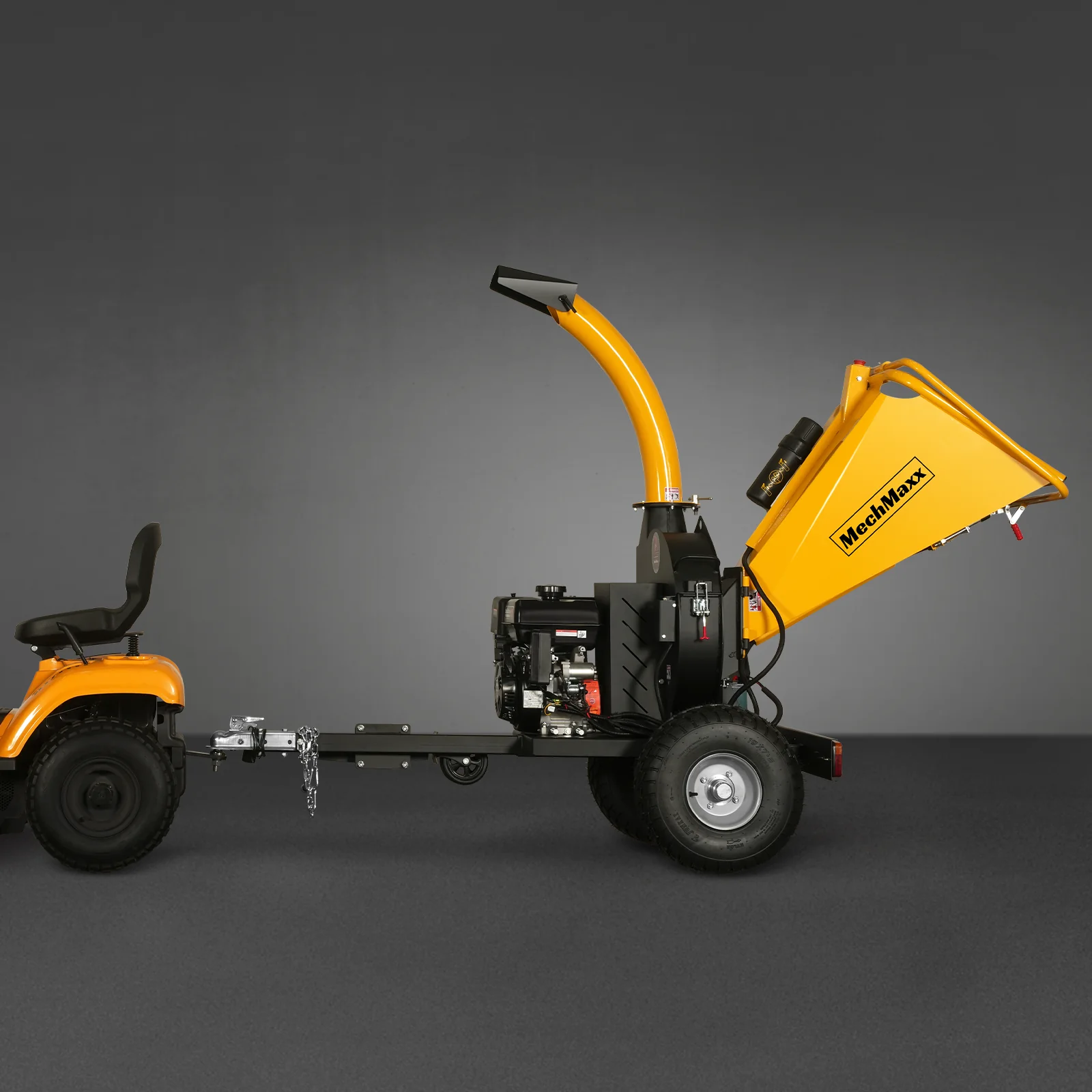 5 inch E-start DUCAR 420cc 15hp Gasoline Engine Powered Disc Wood Chipper with Taillight ,  P4205 - Image 36