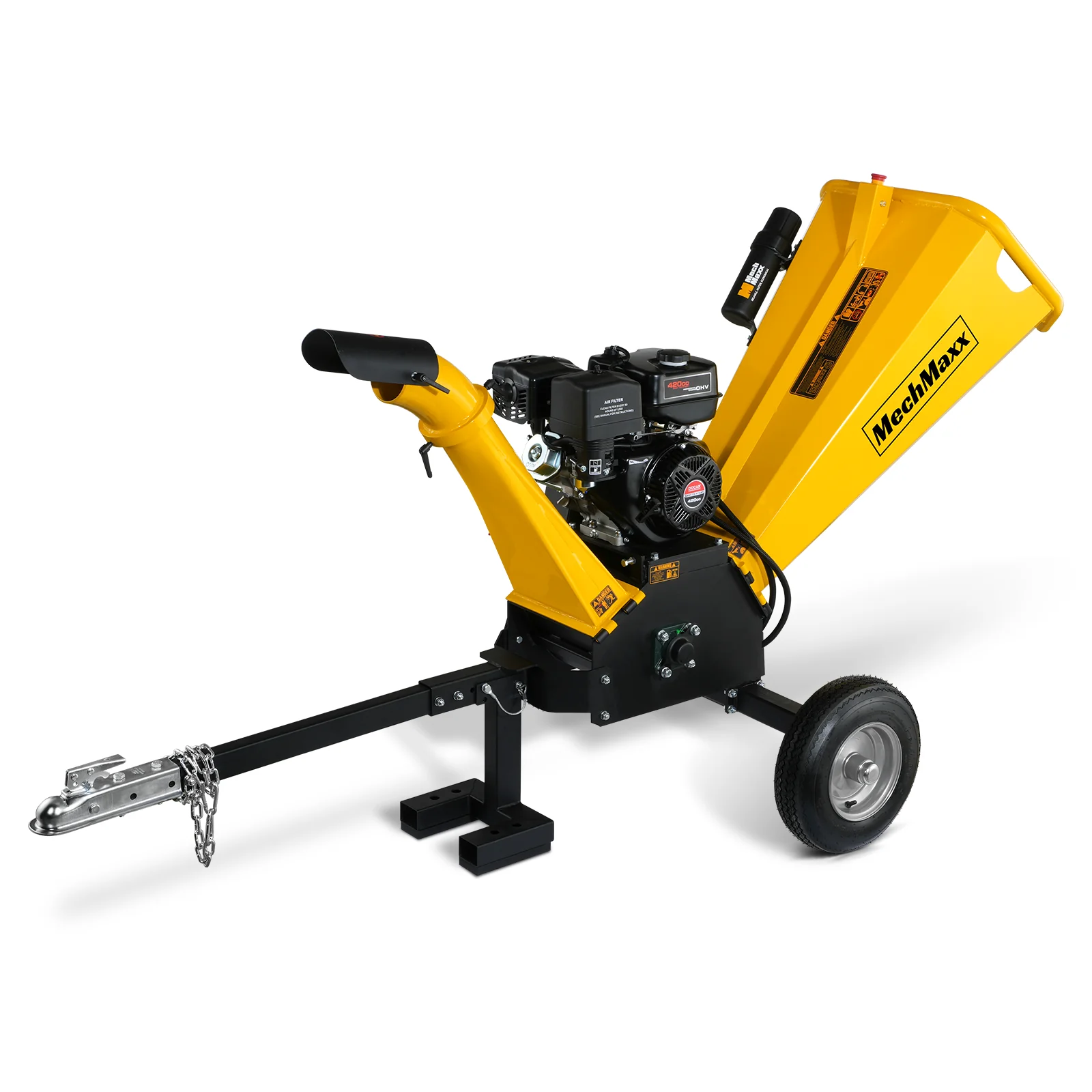 5 inch E-start DUCAR 420cc Gasoline Engine Powered Wood Chipper,  GS1500 - Image 17