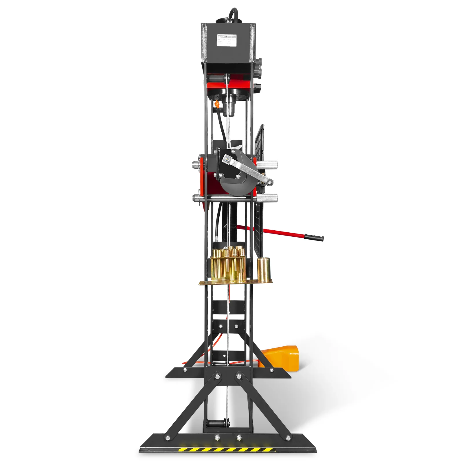 50 Ton H-Frame Air/Hydraulic Shop Press with Hand Winch & Press Pin Kit, Fully Welded Steel Frame, Safety Guard, Foot Pedal Control, HSP50 - Image 23