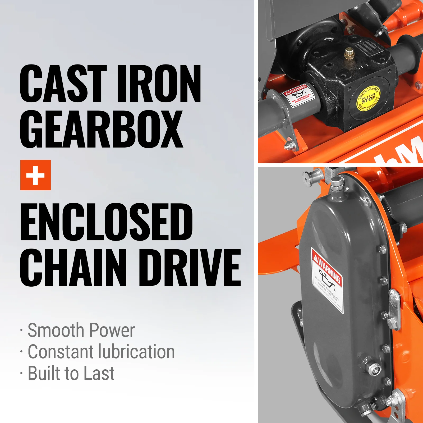 53 in Rotary Tiller, 3 Point Hitch Cat.1, Chain Drive, PTO Shaft Included with Shear Bolt, 18-35 HP, LRT53 - Image 4