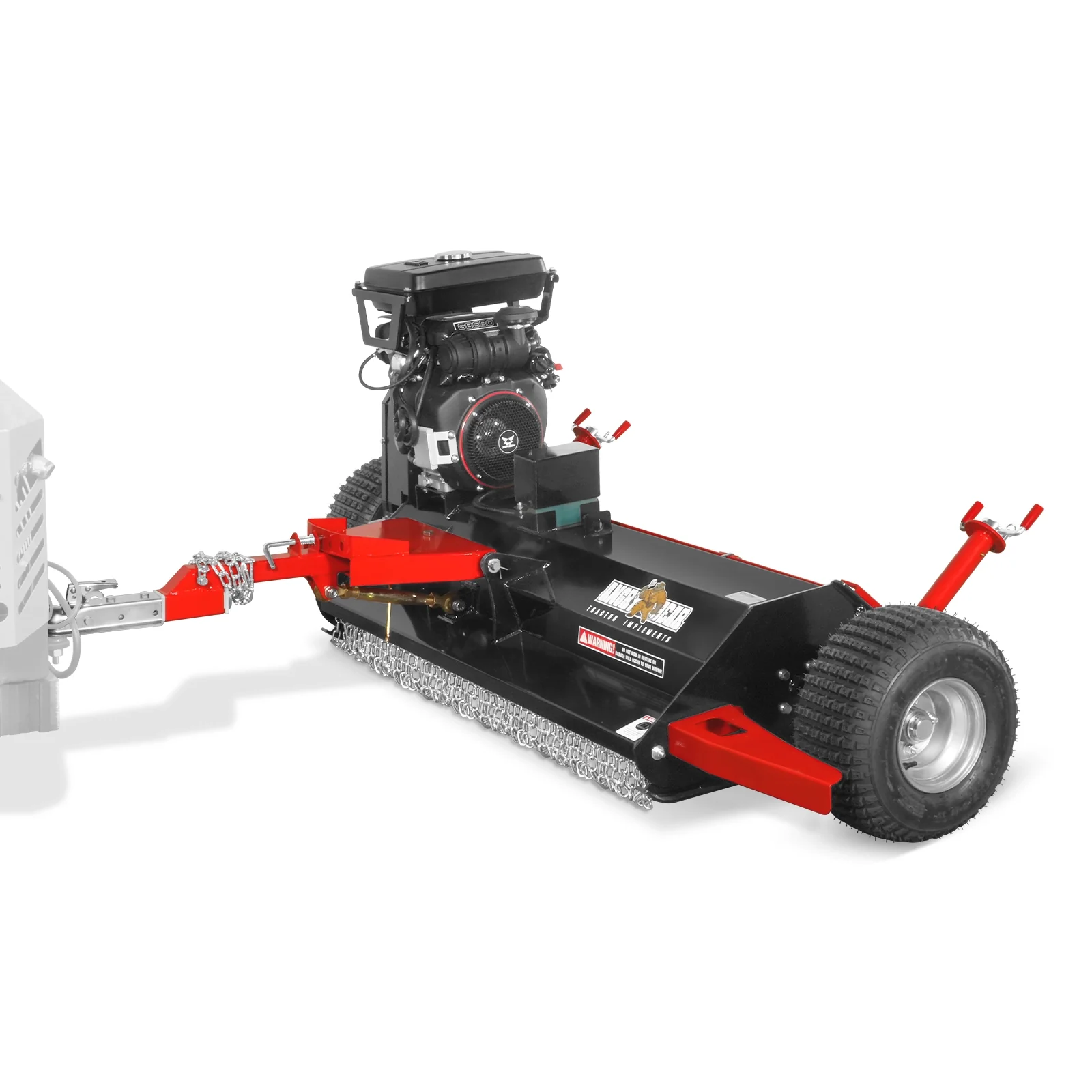 MechMaxx 55" Tow-Behind ATV Offset Flail Mower, 23HP 679cc E-start Gas Engine Powered; Adjustable Mowing Height, ATV140 - Image 10