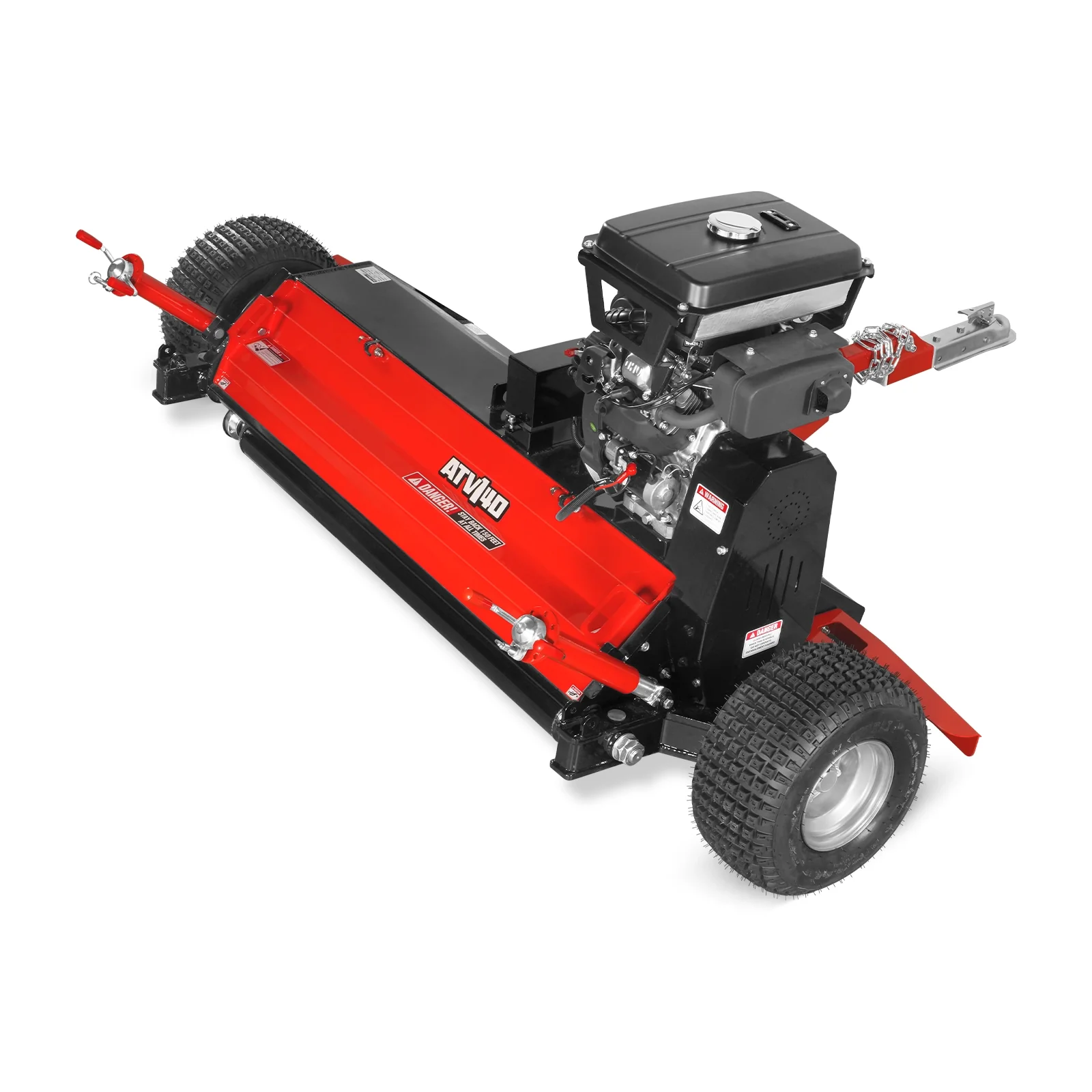 MechMaxx 55" Tow-Behind ATV Offset Flail Mower, 23HP 679cc E-start Gas Engine Powered; Adjustable Mowing Height, ATV140 - Image 12