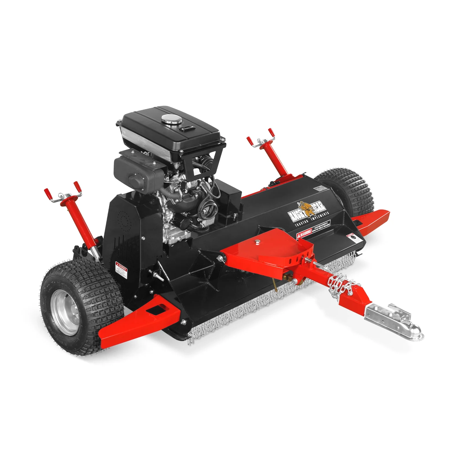 MechMaxx 55" Tow-Behind ATV Offset Flail Mower, 23HP 679cc E-start Gas Engine Powered; Adjustable Mowing Height, ATV140 - Image 14