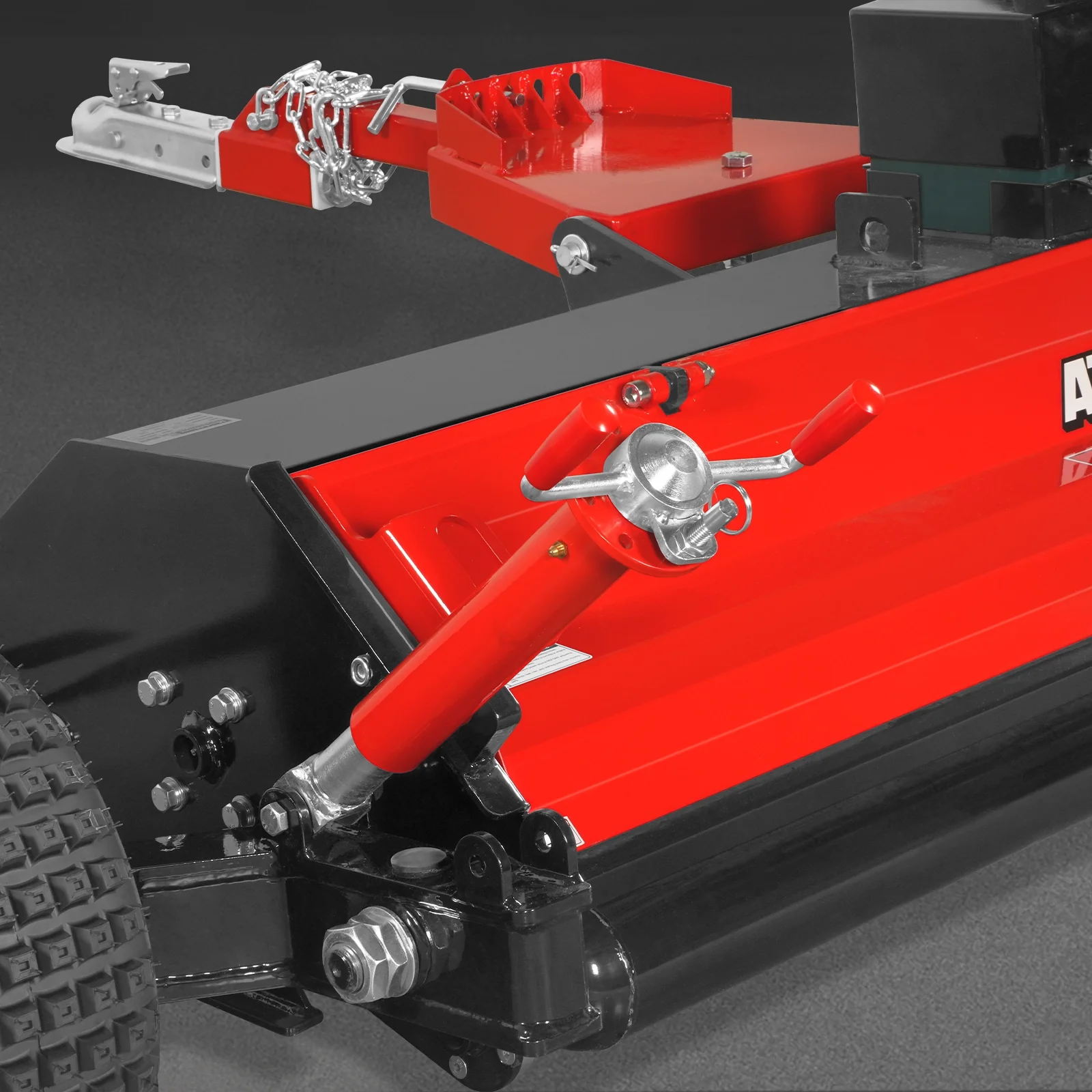 MechMaxx 55" Tow-Behind ATV Offset Flail Mower, 23HP 679cc E-start Gas Engine Powered; Adjustable Mowing Height, ATV140 - Image 5