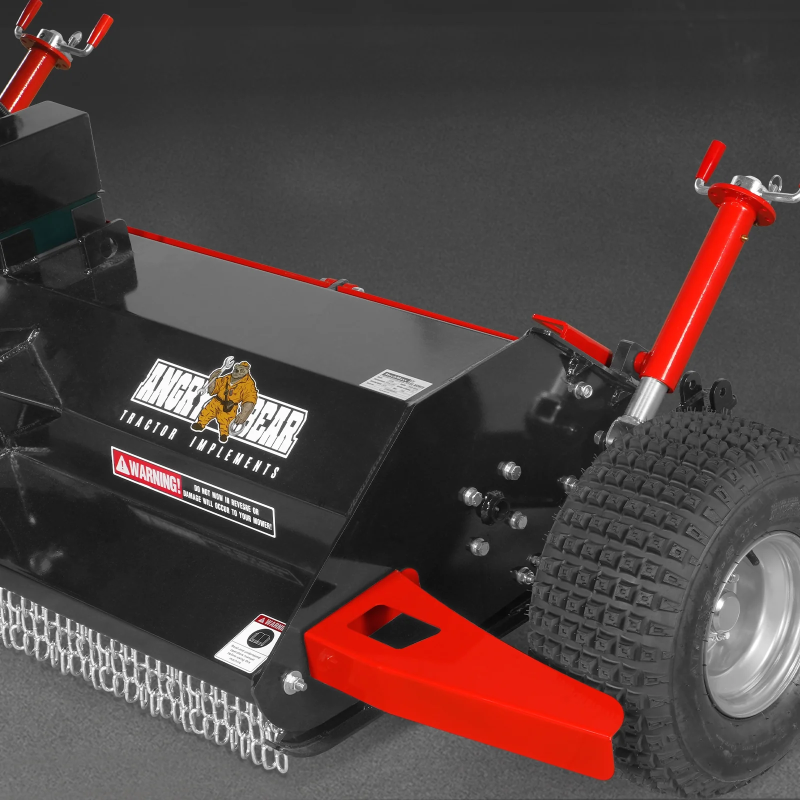 MechMaxx 55" Tow-Behind ATV Offset Flail Mower, 23HP 679cc E-start Gas Engine Powered; Adjustable Mowing Height, ATV140 - Image 6