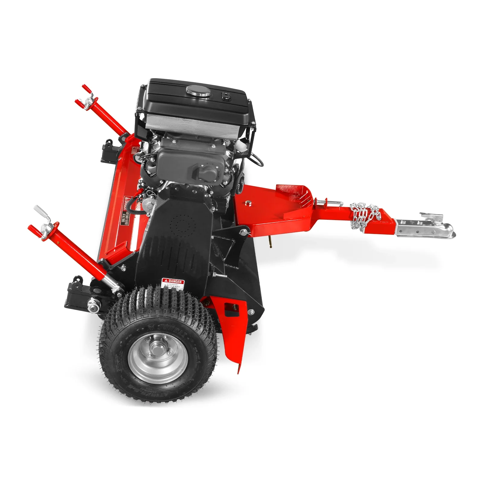 MechMaxx 55" Tow-Behind ATV Offset Flail Mower, 23HP 679cc E-start Gas Engine Powered; Adjustable Mowing Height, ATV140 - Image 8