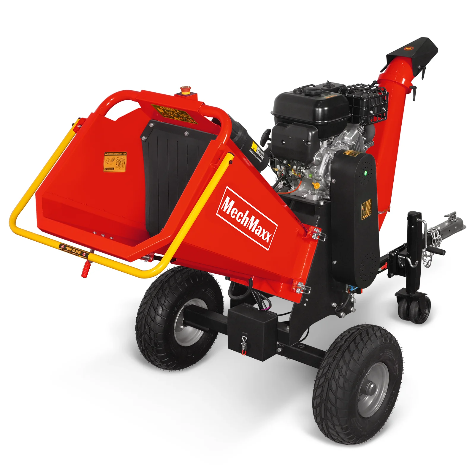 6 inch E-start ZONSEN 459cc 15hp Gasoline Engine Powered Drum Wood Chipper ,  P4206 - Image 23