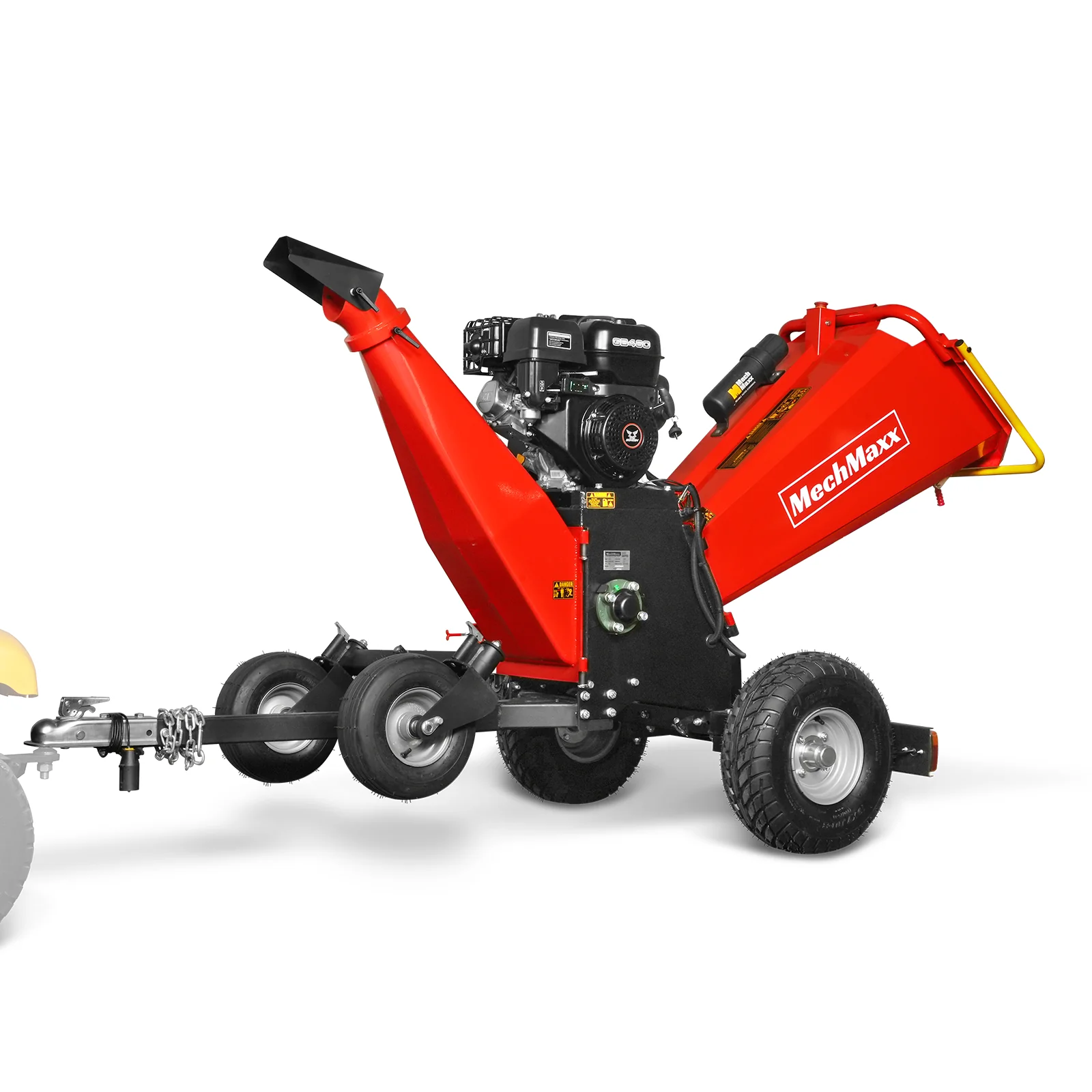 6 inch ZONSEN E-Start 459cc 15hp Gas Powered 4 - Wheel Drum Wood Chipper with Taillight ,  B150 - Image 17