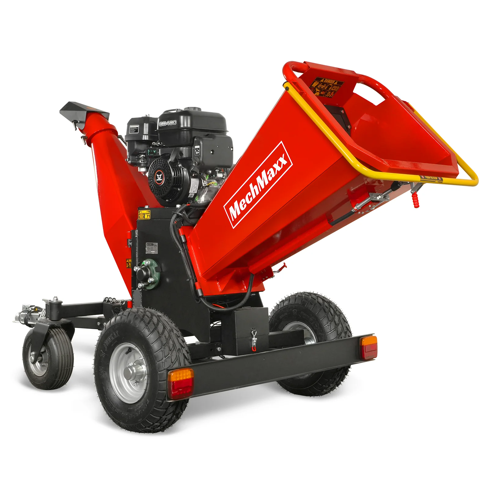 6 inch ZONSEN E-Start 459cc 15hp Gas Powered 4 - Wheel Drum Wood Chipper with Taillight ,  B150 - Image 21