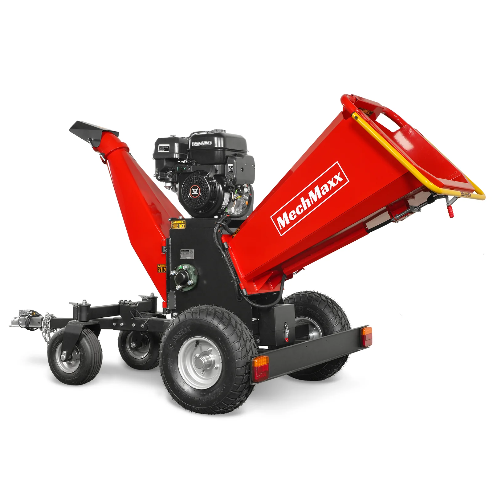 6 inch ZONSEN E-Start 459cc 15hp Gas Powered 4 - Wheel Drum Wood Chipper with Taillight ,  B150 - Image 22