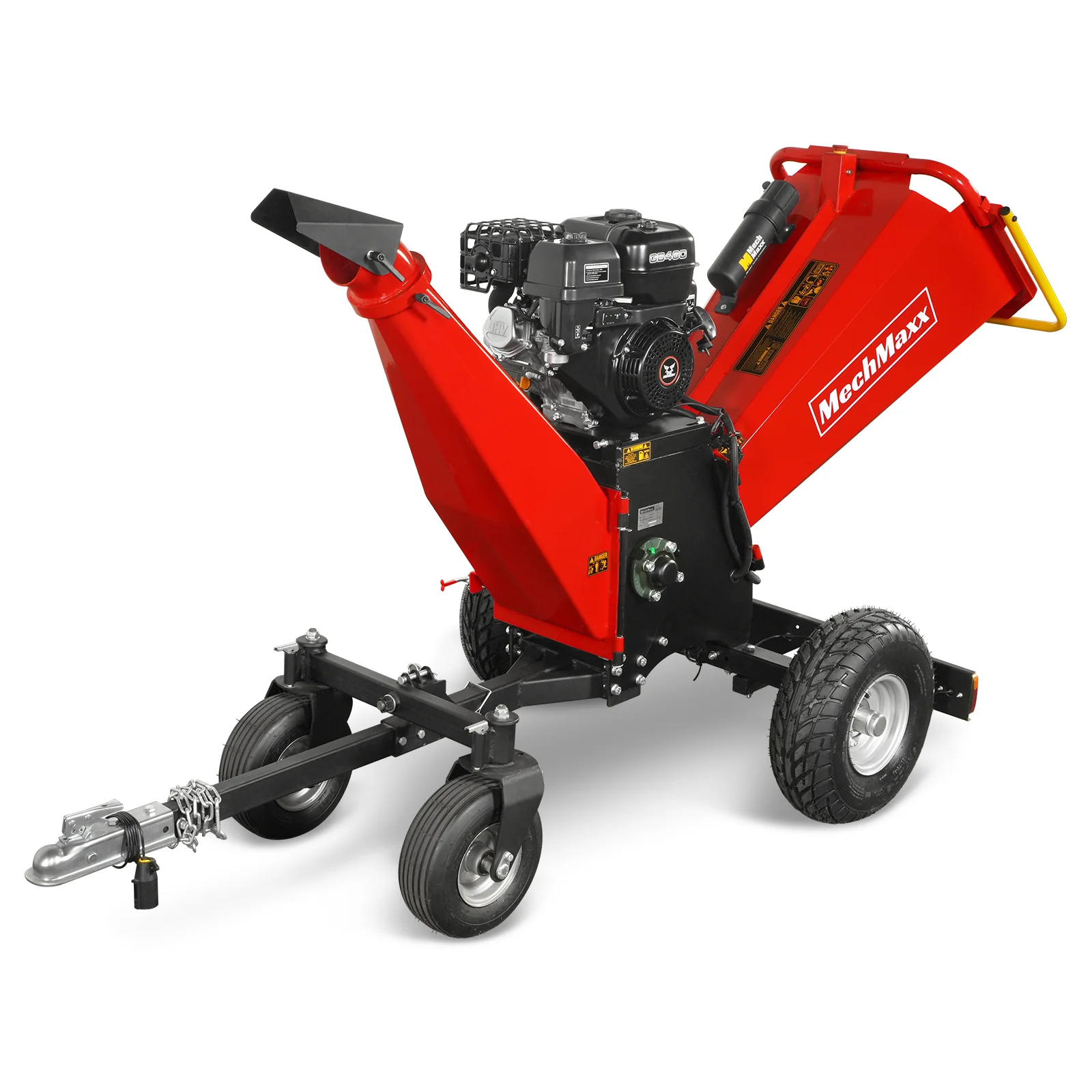 6 inch ZONSEN E-Start 459cc 15hp Gas Powered 4 - Wheel Drum Wood Chipper with Taillight ,  B150 - Image 25