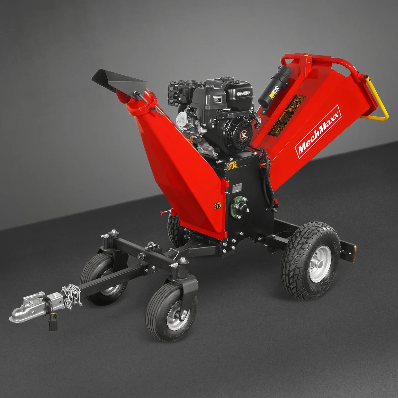 6 inch ZONSEN E-Start 459cc 15hp Gas Powered 4 - Wheel Drum Wood Chipper with Taillight ,  B150 - Image 28