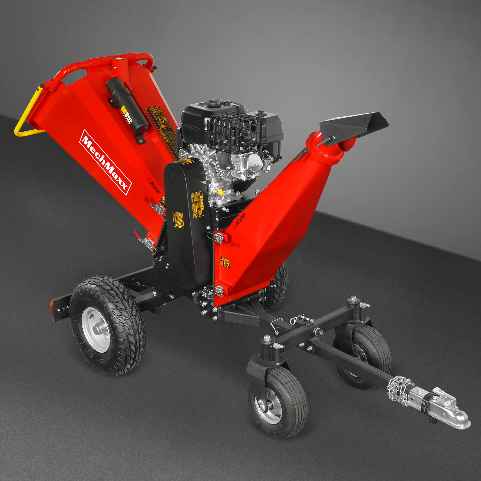 6 inch ZONSEN E-Start 459cc 15hp Gas Powered 4 - Wheel Drum Wood Chipper with Taillight ,  B150 - Image 31