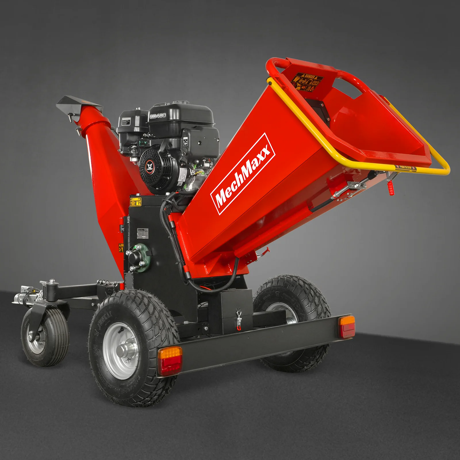 6 inch ZONSEN E-Start 459cc 15hp Gas Powered 4 - Wheel Drum Wood Chipper with Taillight ,  B150 - Image 33