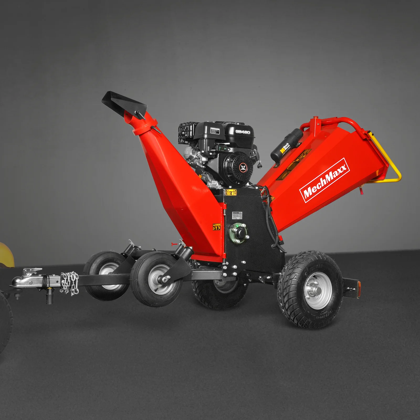 6 inch ZONSEN E-Start 459cc 15hp Gas Powered 4 - Wheel Drum Wood Chipper with Taillight ,  B150 - Image 35
