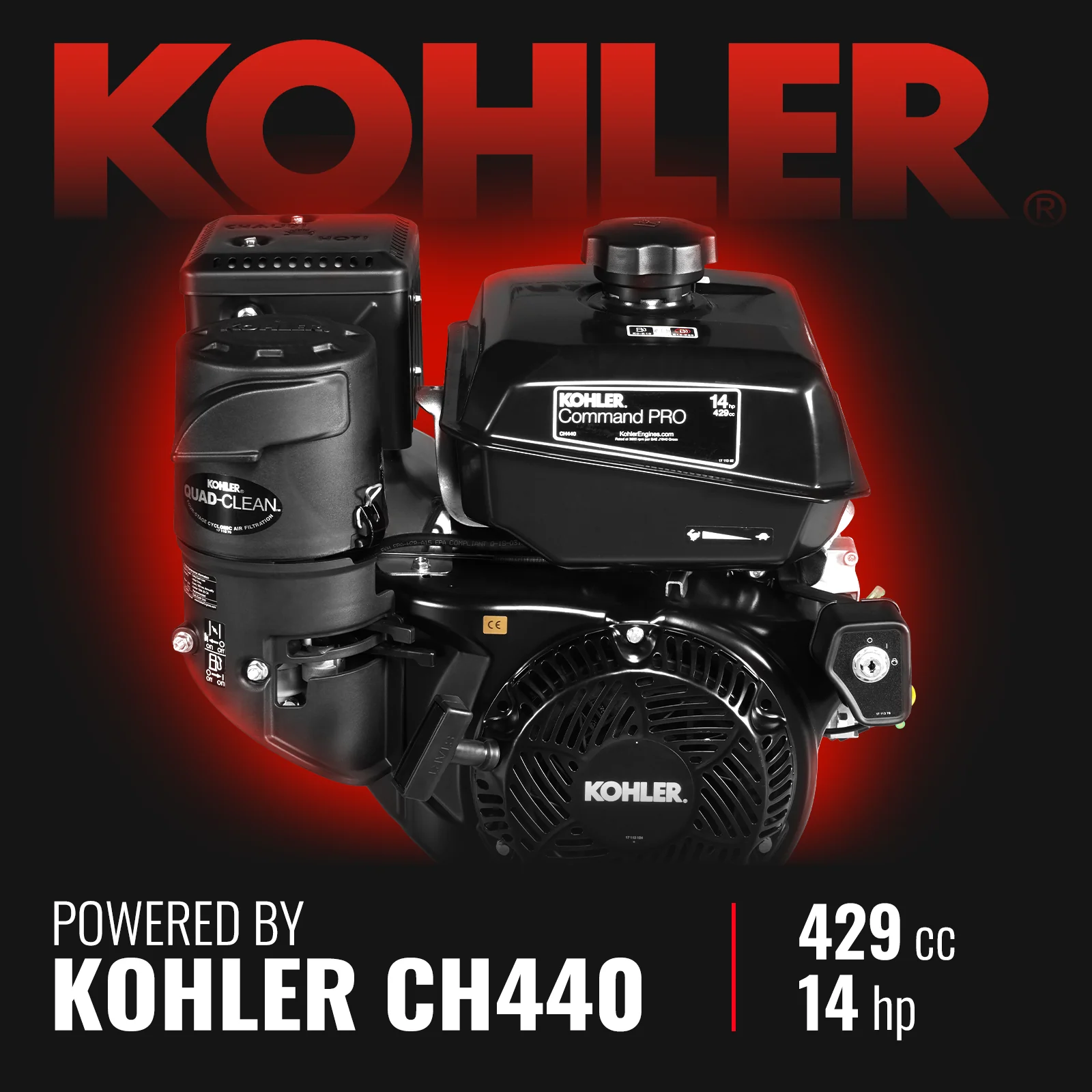 6 inch KOHLER E-Start 429cc 14HP Gasoline Engine Powered Drum Wood Chipper , P4206 - Image 9