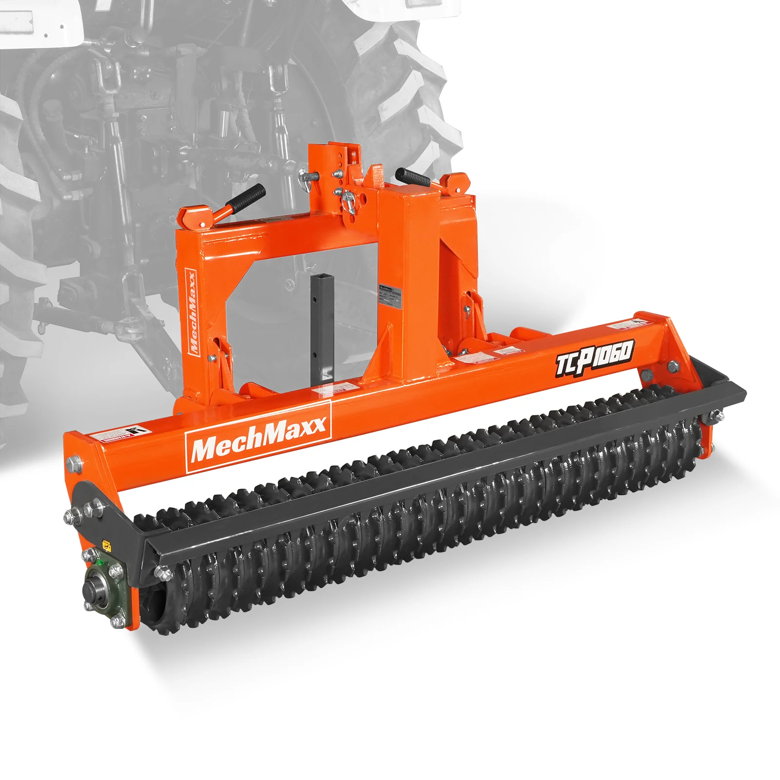 60" Cultipacker with 26 Ductile Iron Wheels,  Scraper Bar Included,  Category 1 and 2,  3 Point Hitch Tractor Attachment,  TCP1060 - Image 7
