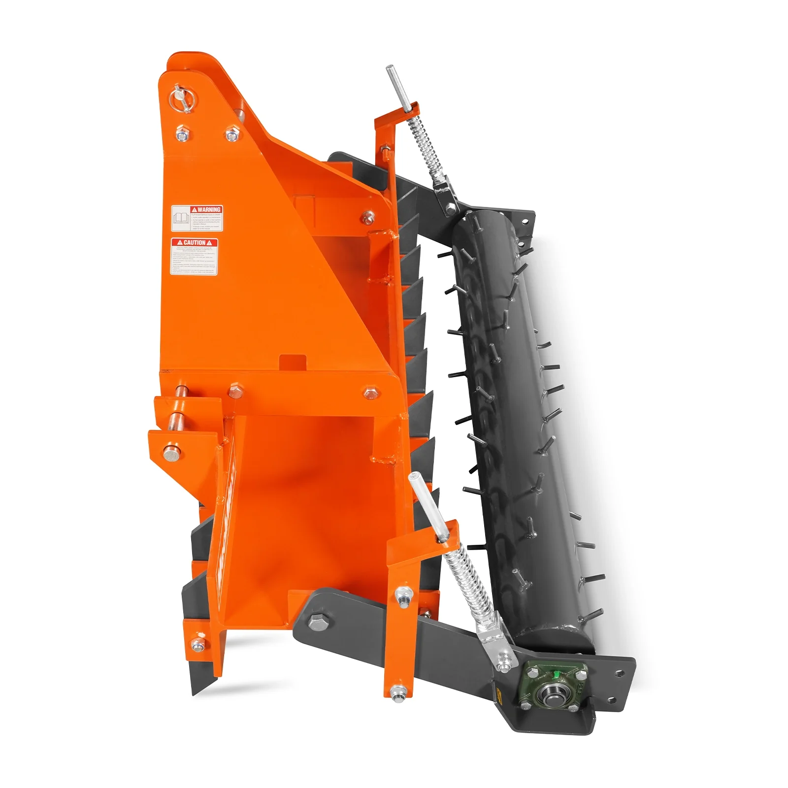 60" Heavy Duty Soil Pulverizer,  Single Spiked Roller,  21 Shanks,  Category 1 and 2,  3 Point Hitch Tractor Attachment,  TSP60 - Image 14