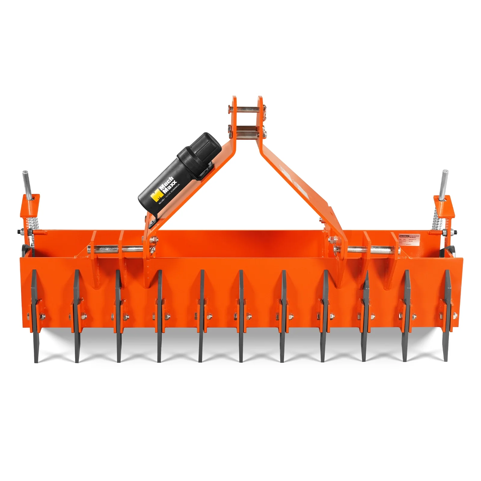 60" Heavy Duty Soil Pulverizer,  Single Spiked Roller,  21 Shanks,  Category 1 and 2,  3 Point Hitch Tractor Attachment,  TSP60 - Image 16