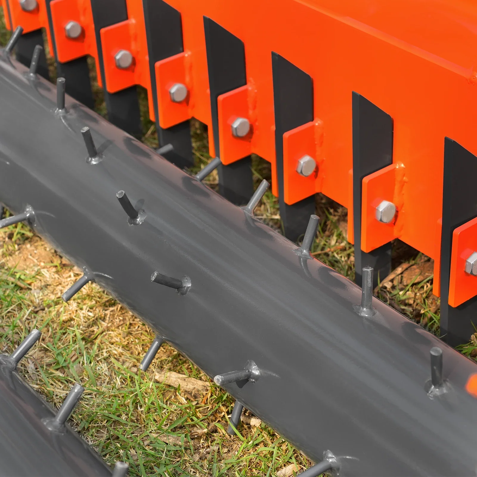 60" Heavy Duty Soil Pulverizer,  Single Spiked Roller,  21 Shanks,  Category 1 and 2,  3 Point Hitch Tractor Attachment,  TSP60 - Image 6
