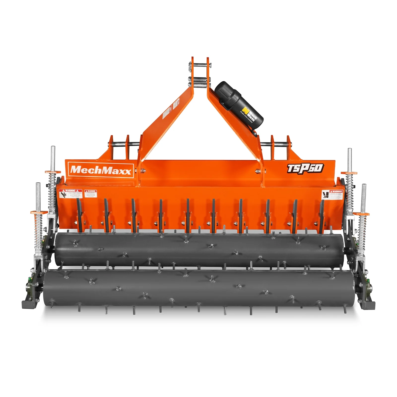 60" Heavy Duty Soil Pulverizer,  Double Spiked Roller,  21 Shanks,  Category 1 and 2,  3 Point Hitch Tractor Attachment,  TSP60D - Image 12