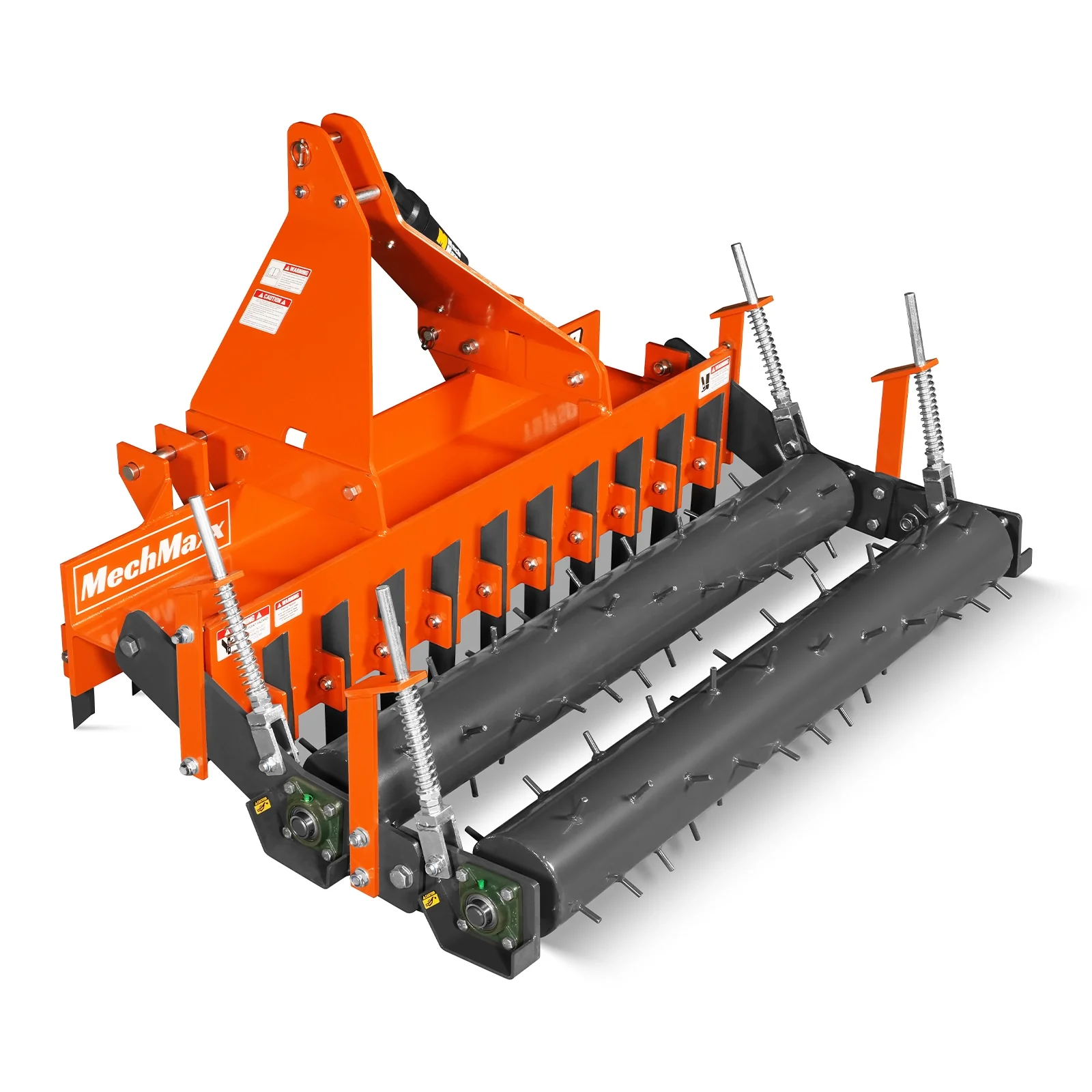 60" Heavy Duty Soil Pulverizer,  Double Spiked Roller,  21 Shanks,  Category 1 and 2,  3 Point Hitch Tractor Attachment,  TSP60D - Image 13
