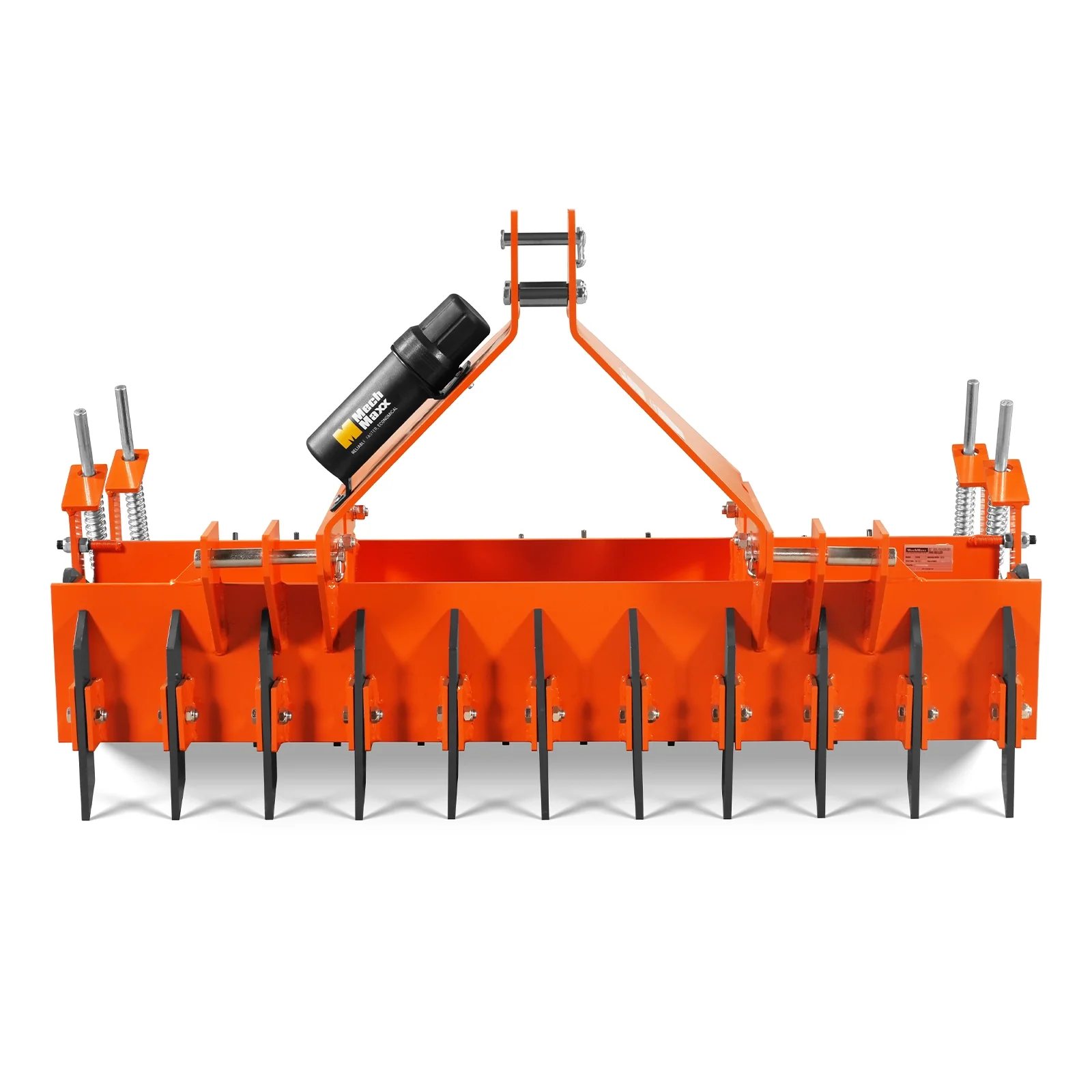 60" Heavy Duty Soil Pulverizer,  Double Spiked Roller,  21 Shanks,  Category 1 and 2,  3 Point Hitch Tractor Attachment,  TSP60D - Image 16