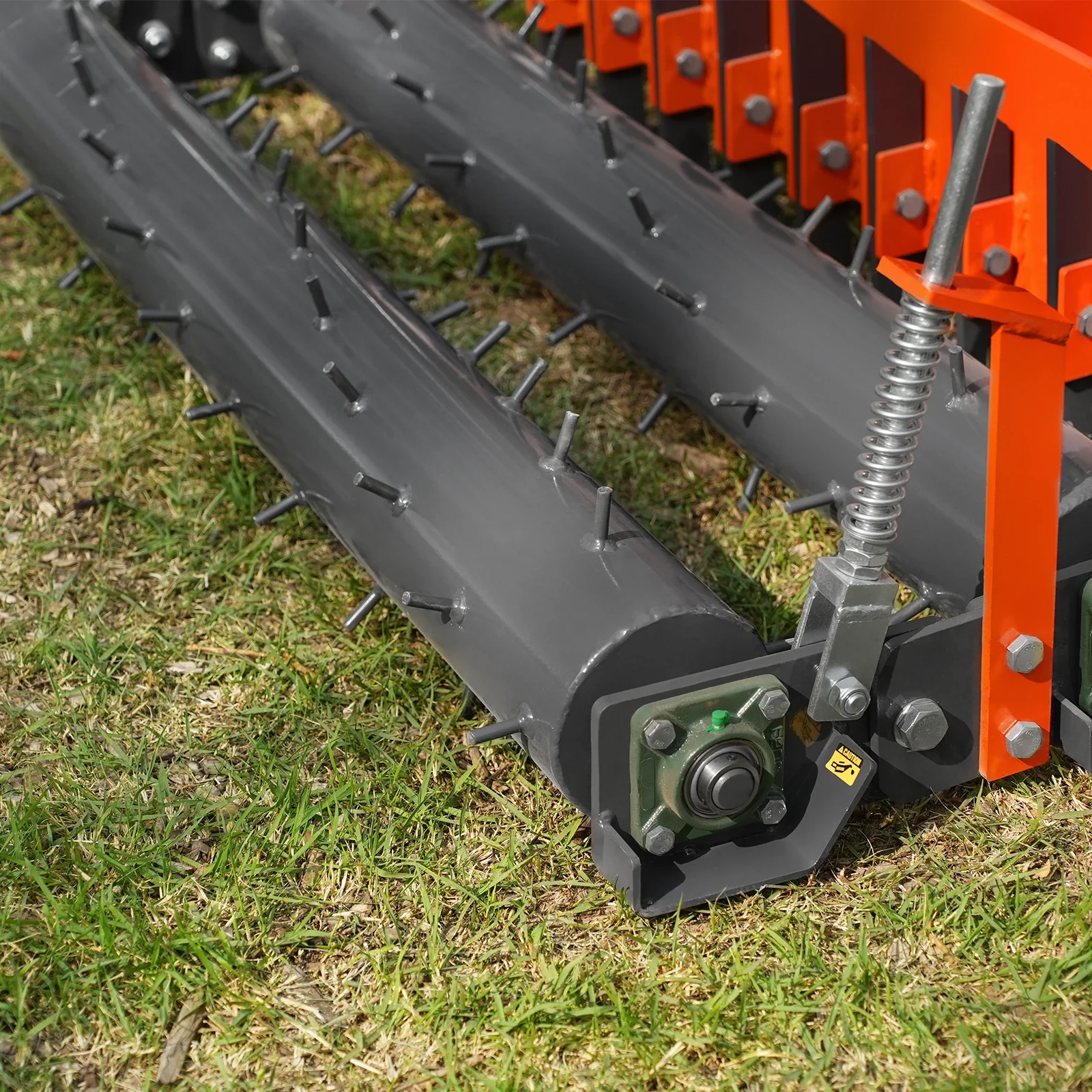 60" Heavy Duty Soil Pulverizer,  Double Spiked Roller,  21 Shanks,  Category 1 and 2,  3 Point Hitch Tractor Attachment,  TSP60D - Image 6