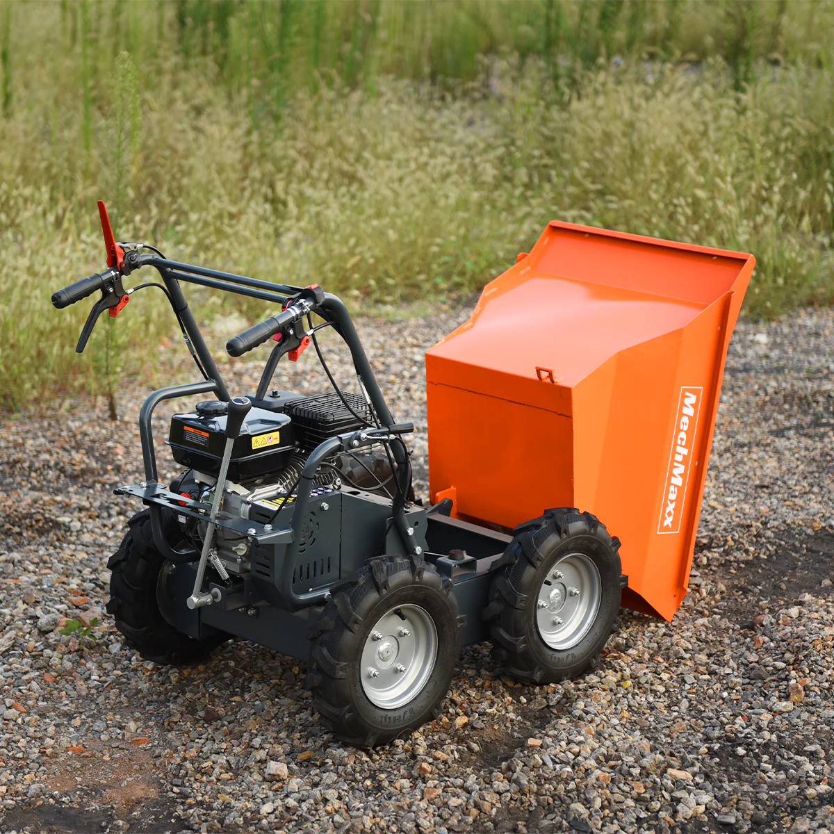 660lbs Capacity 7HP Gas Powered Wheelbarrow  Cart T30 3F+1R Gearbox , T30 - Image 5