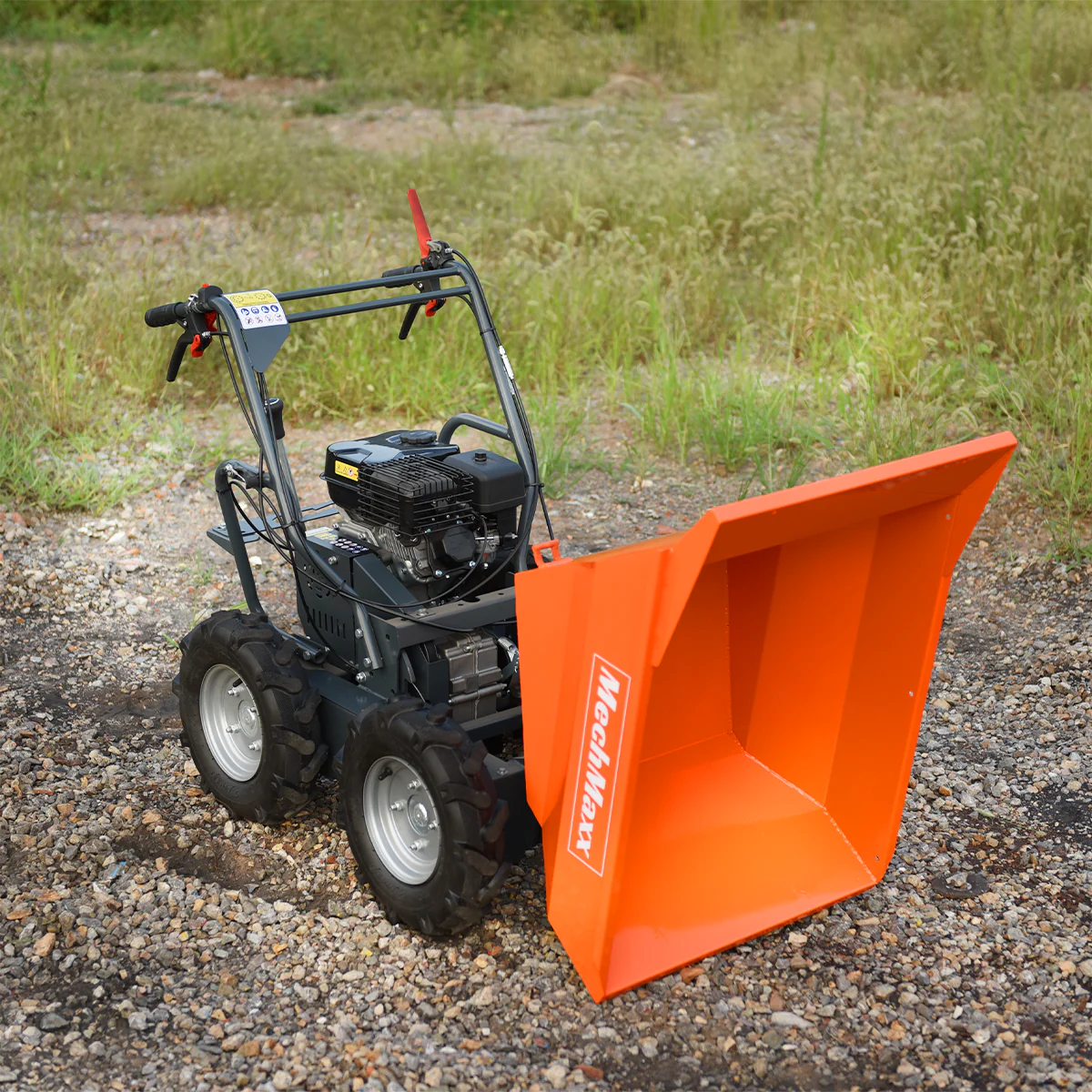 660lbs Capacity 7HP Gas Powered Wheelbarrow  Cart T30 3F+1R Gearbox , T30 - Image 6