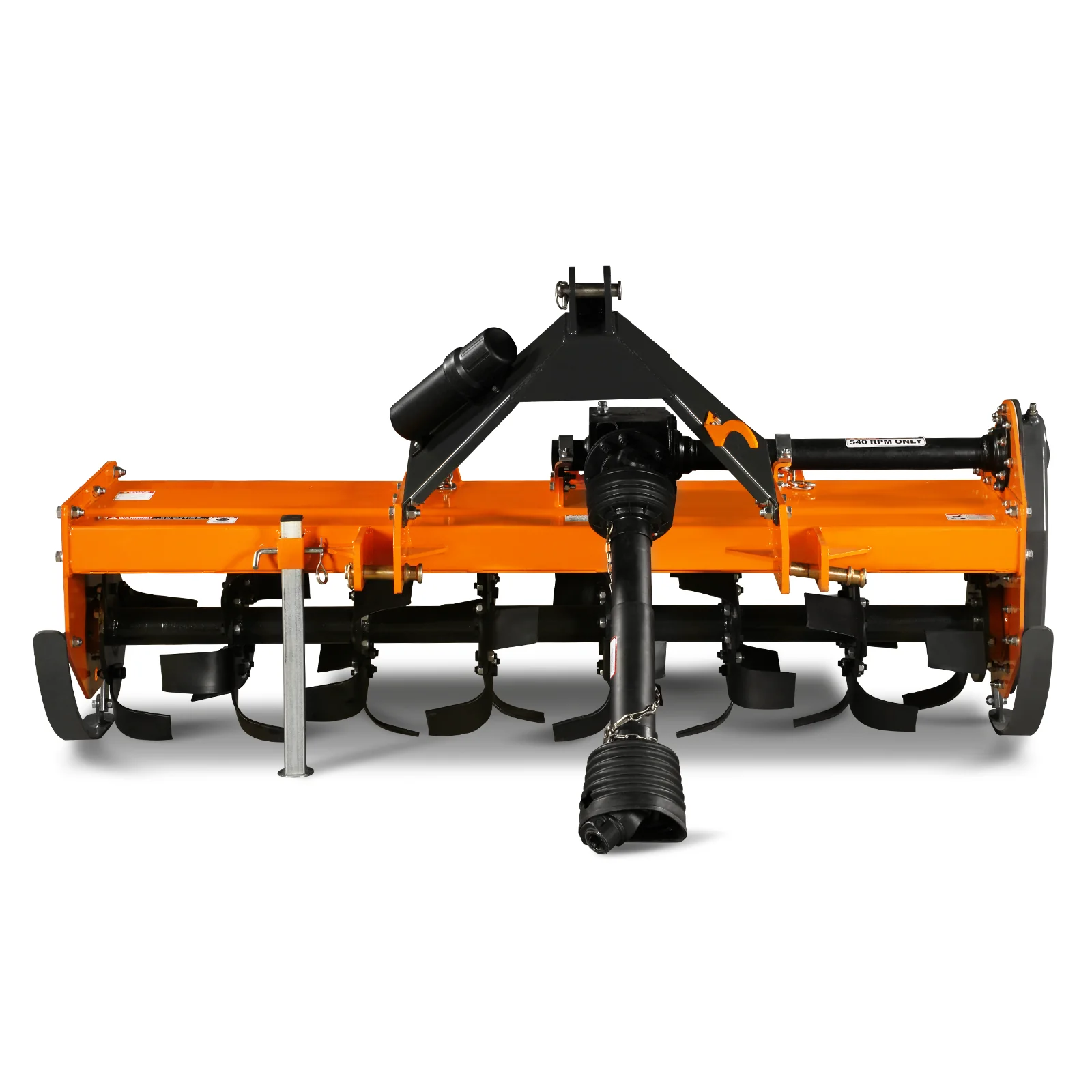 6FT 3-Point Gear Drive Rotary Tiller, 30-60HP Tractor, PTO Shaft Included (With Slip Clutch), Cat. 2 Hookup, RT600 - Image 8