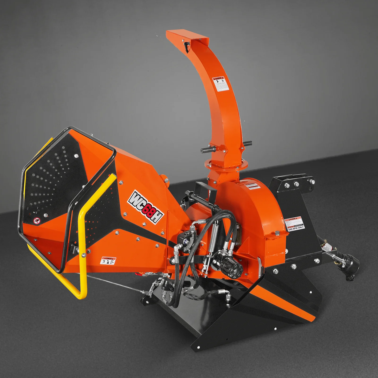 6" 3 Point Hydraulic Feeding PTO Wood Chipper for 20-50HP Tractor,  WC68H - Image 18