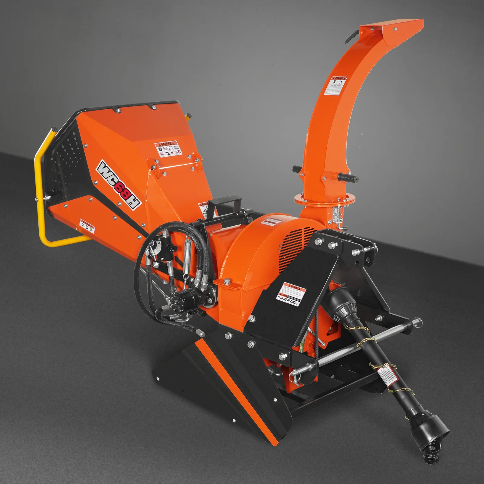 6" 3 Point Hydraulic Feeding PTO Wood Chipper for 20-50HP Tractor,  WC68H - Image 19