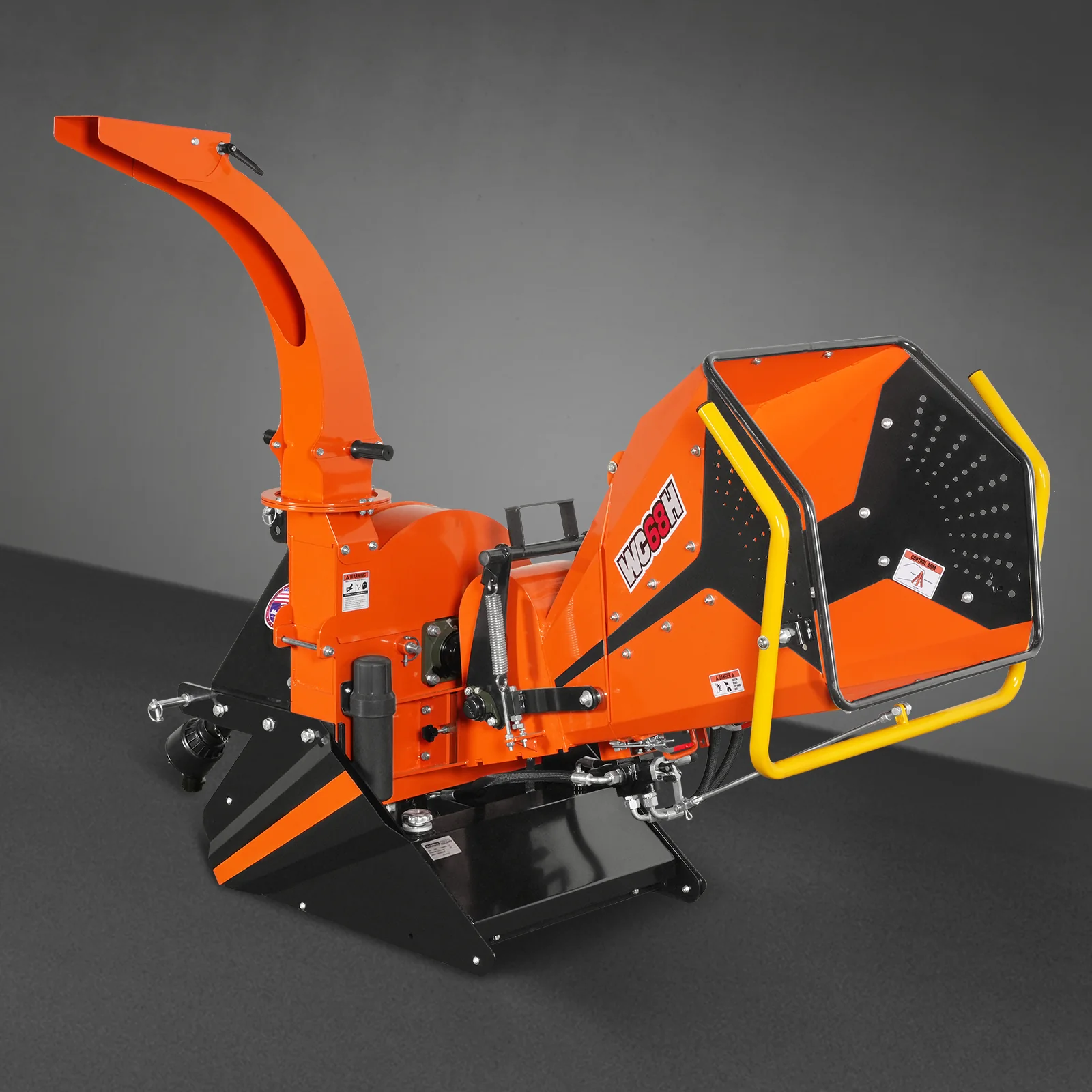6" 3 Point Hydraulic Feeding PTO Wood Chipper for 20-50HP Tractor,  WC68H - Image 20